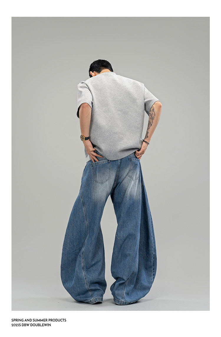 Air Layer Pure Color Loose-Fit T-Shirt