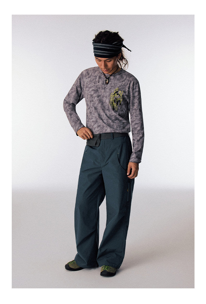 Swirl Pocket Casual Pants