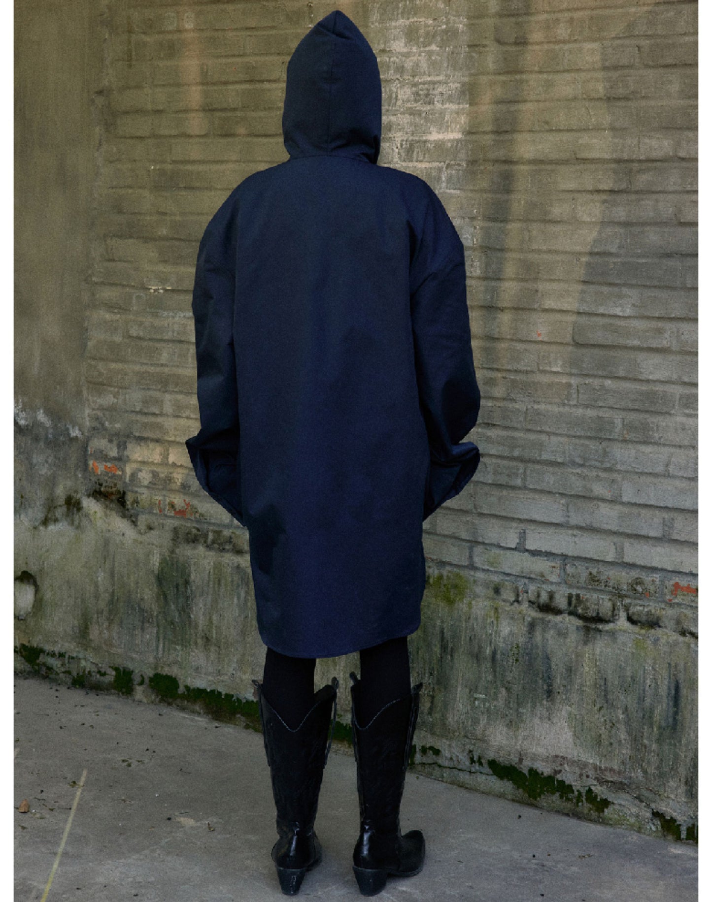 Printed Hooded Scarf Shirt