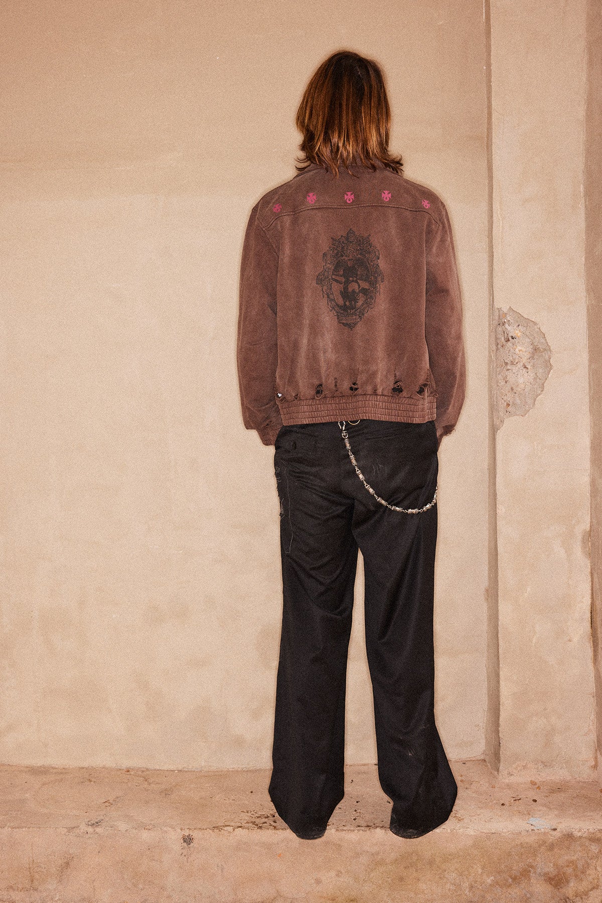 Appliqué Print Jacket