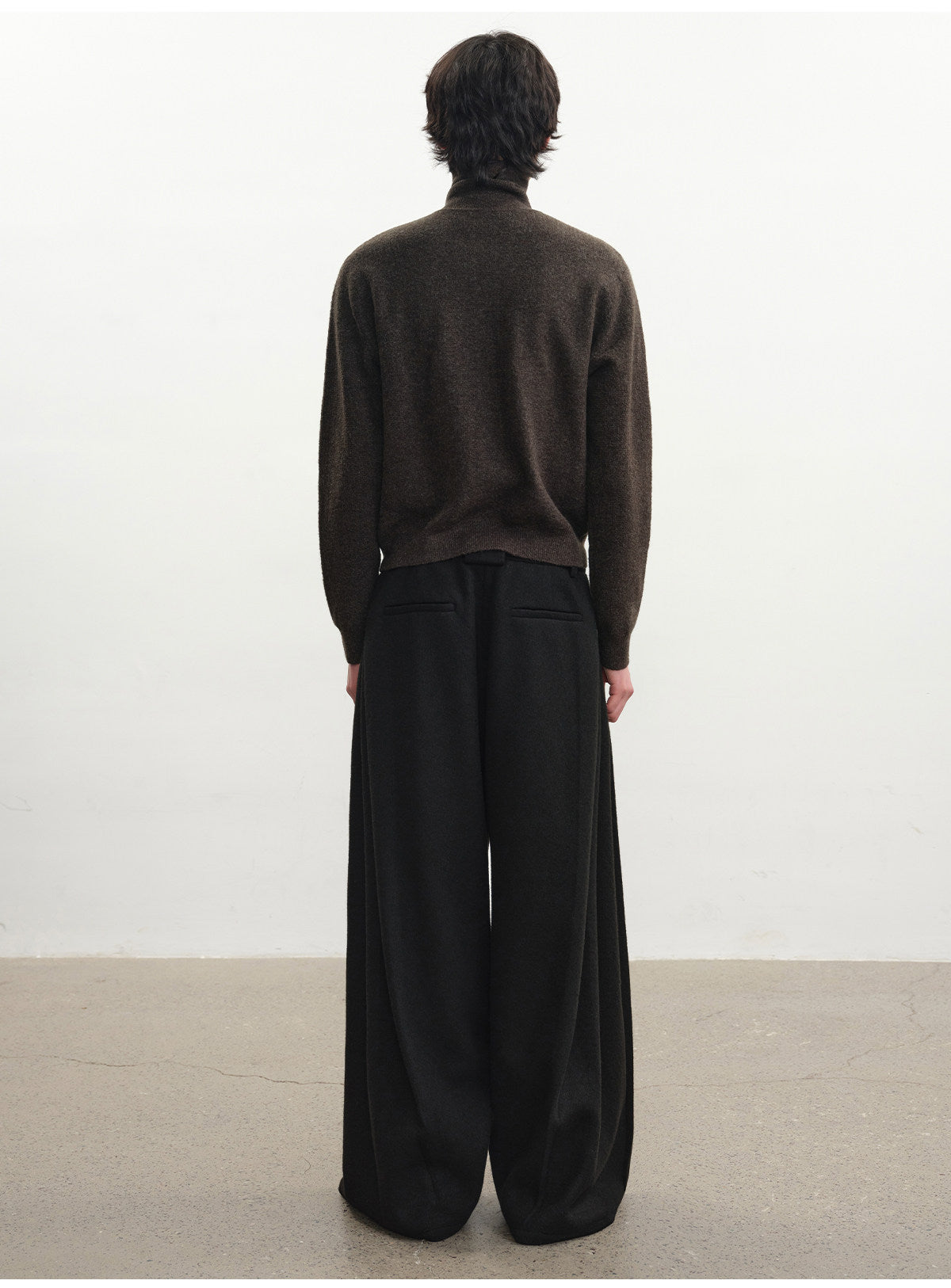 Fitted Turtleneck Cardigan