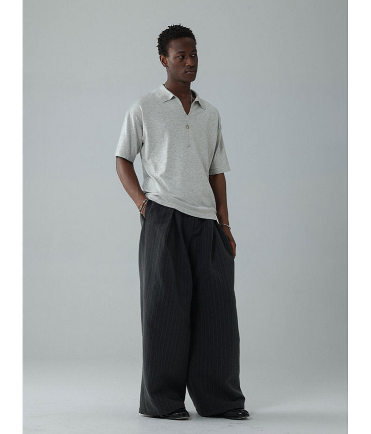 Small V-neck polo shirt