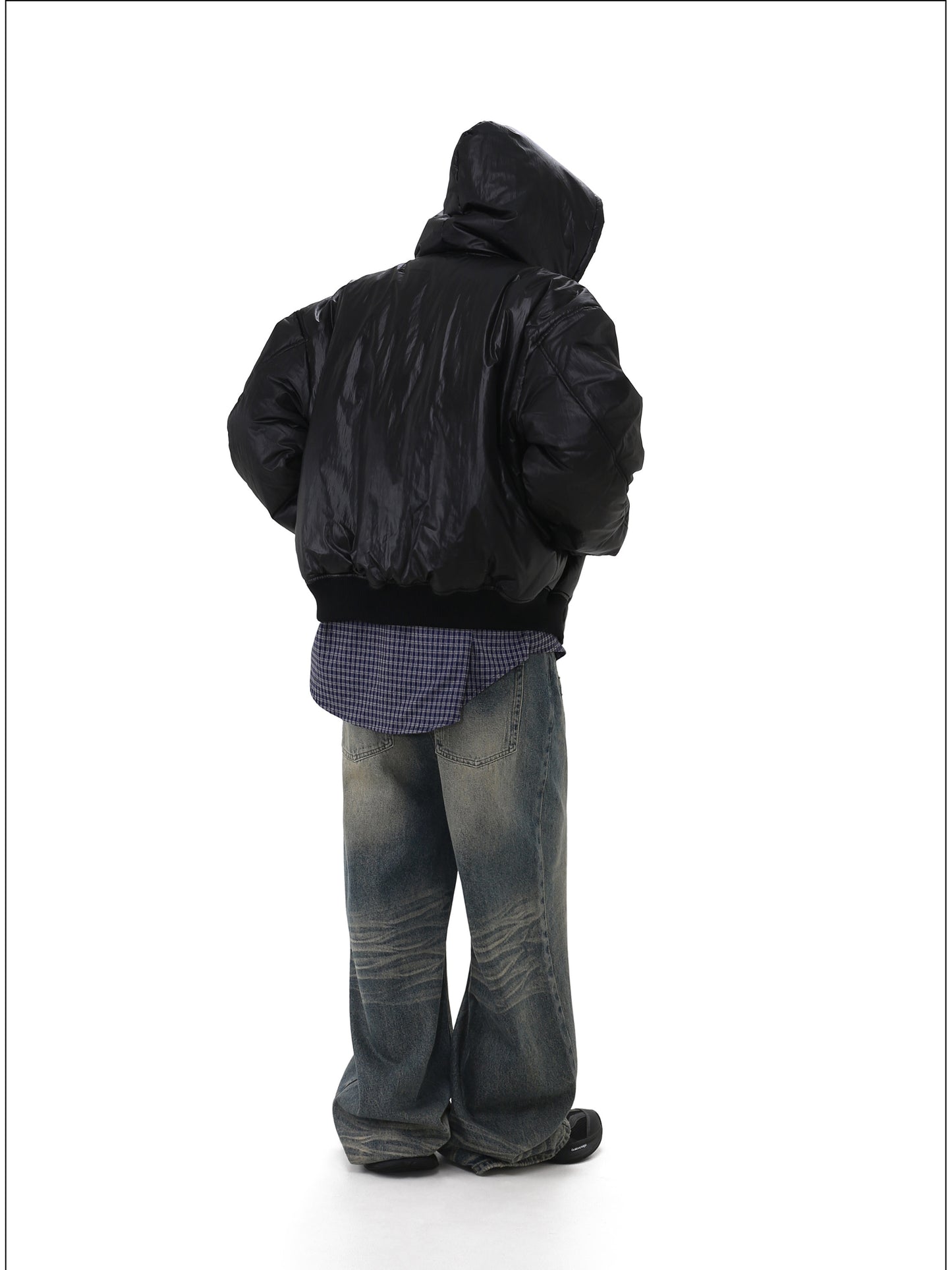 Thick jacket with fleece lining