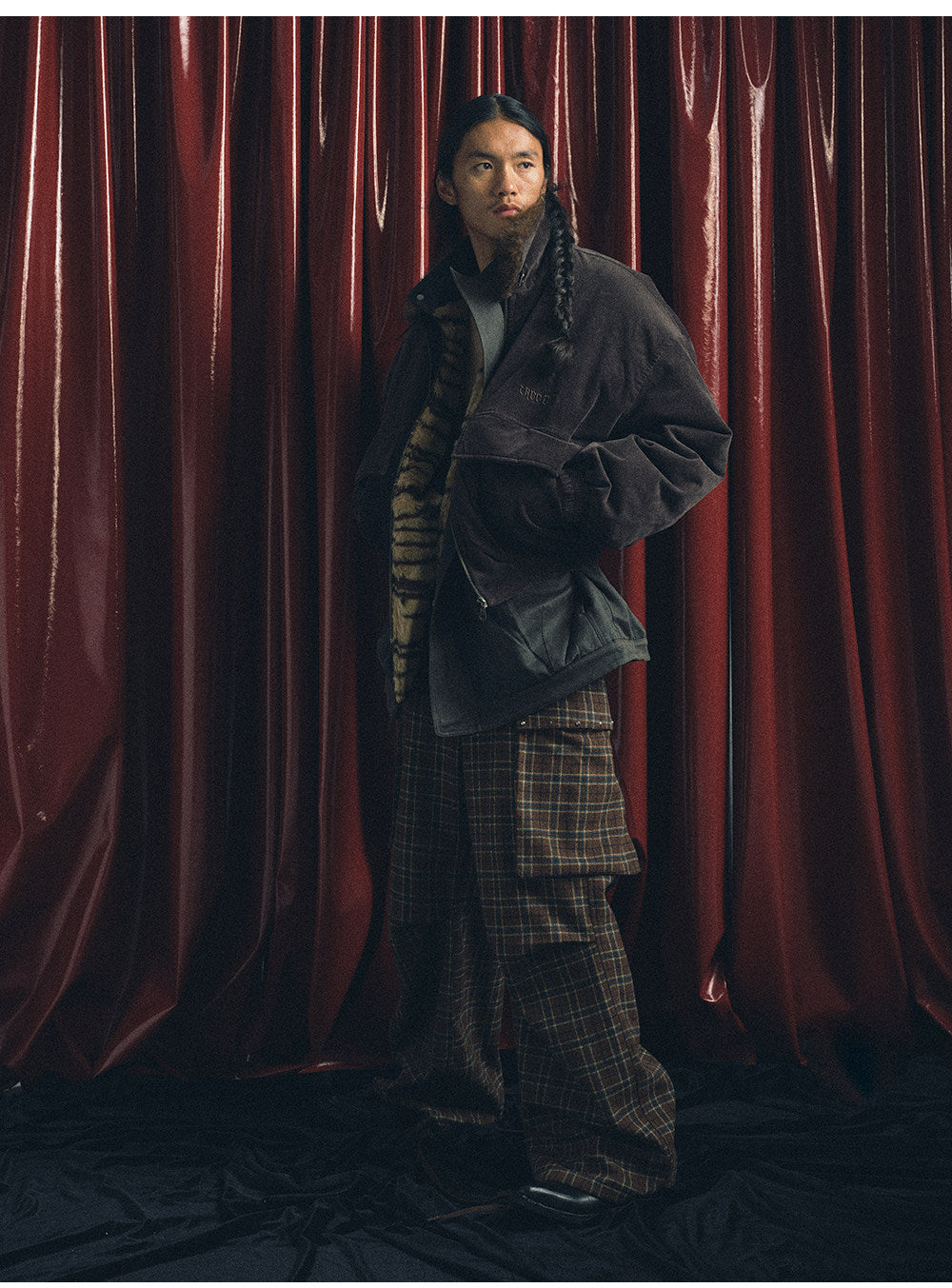 Corduroy Fur Collar Jacket