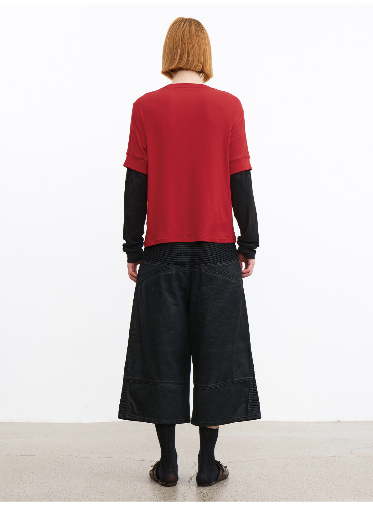 Faux Two-Piece Print T-Shirt