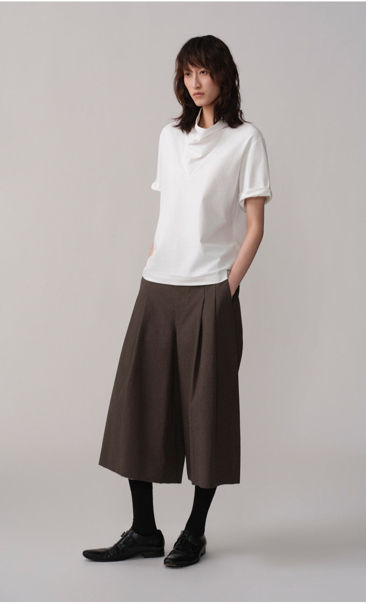 Vintage Houndstooth Pleated Shorts