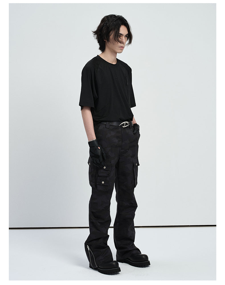 Multi-pocket casual pants