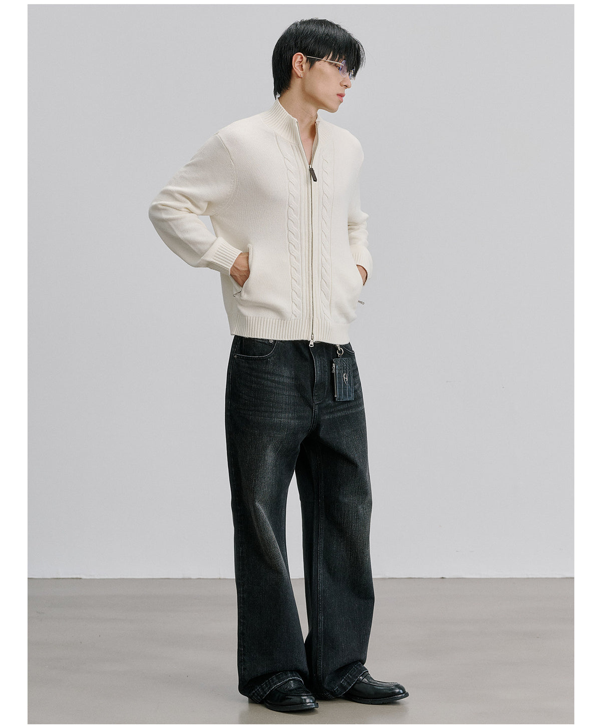 Warm Jacquard Cardigan