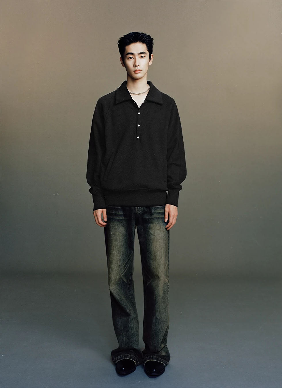 Unisex Raglan Sleeve Loose Pullover Casual Sweat