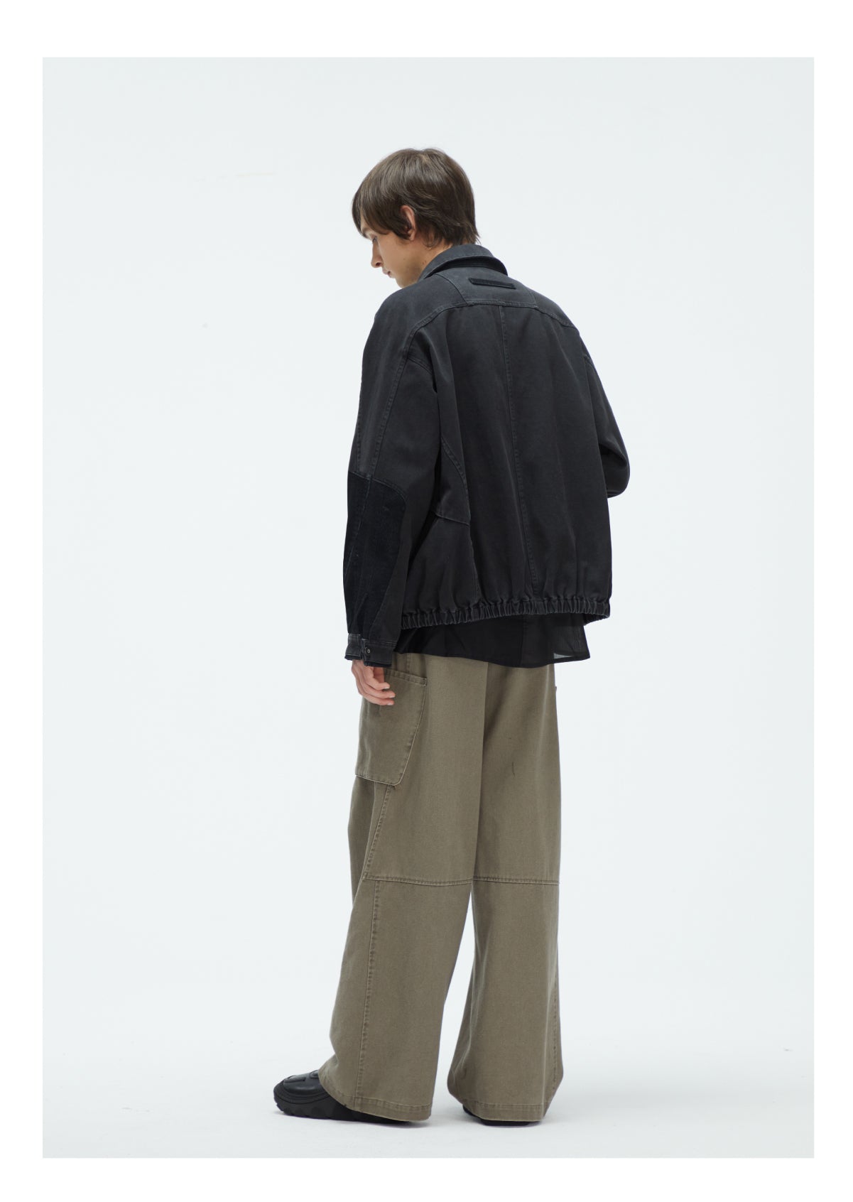 Washed Multi-pocket Loose Jacket