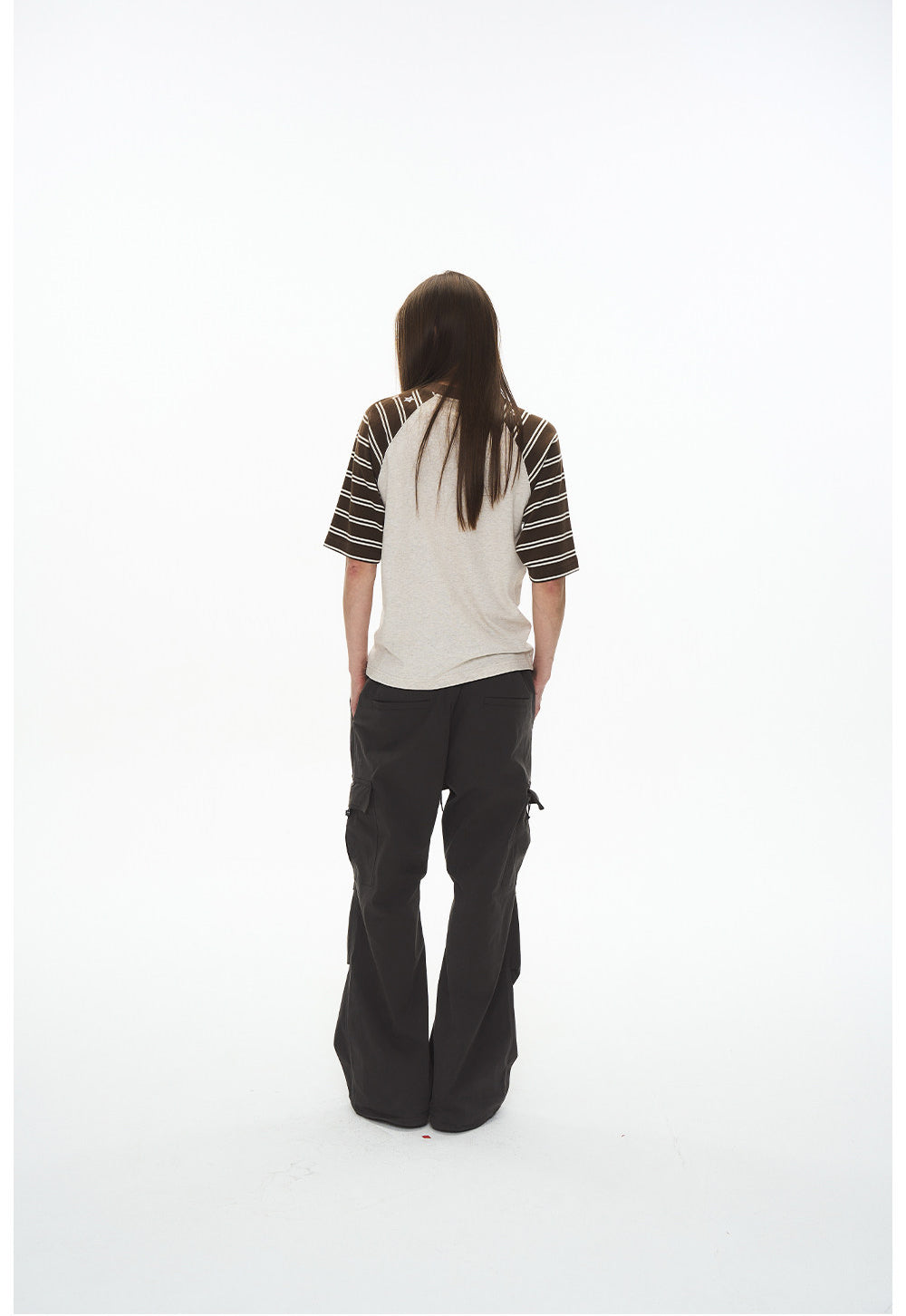 Letter Stripe Raglan T-Shirt