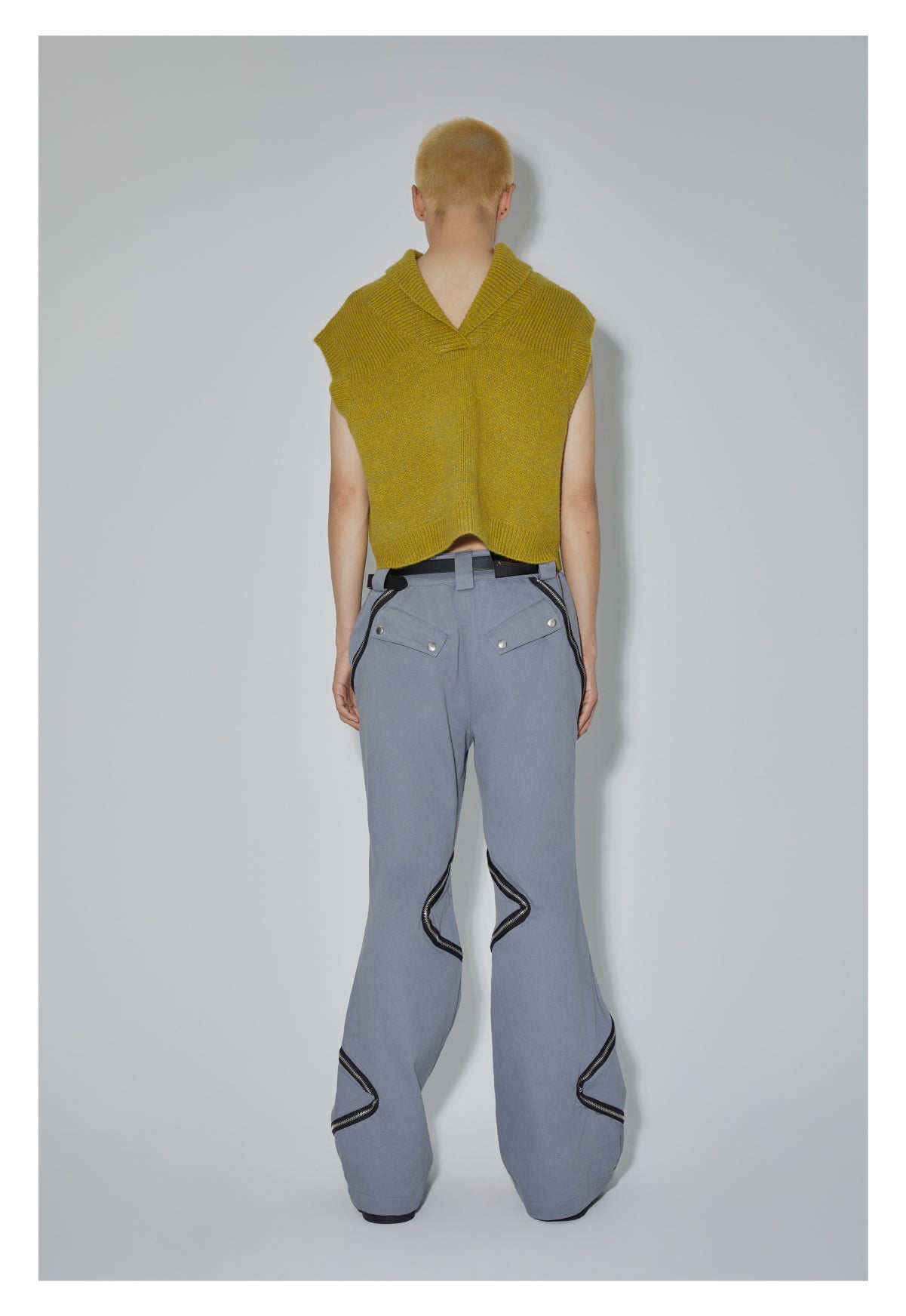 High Street Zipper Casual Pants