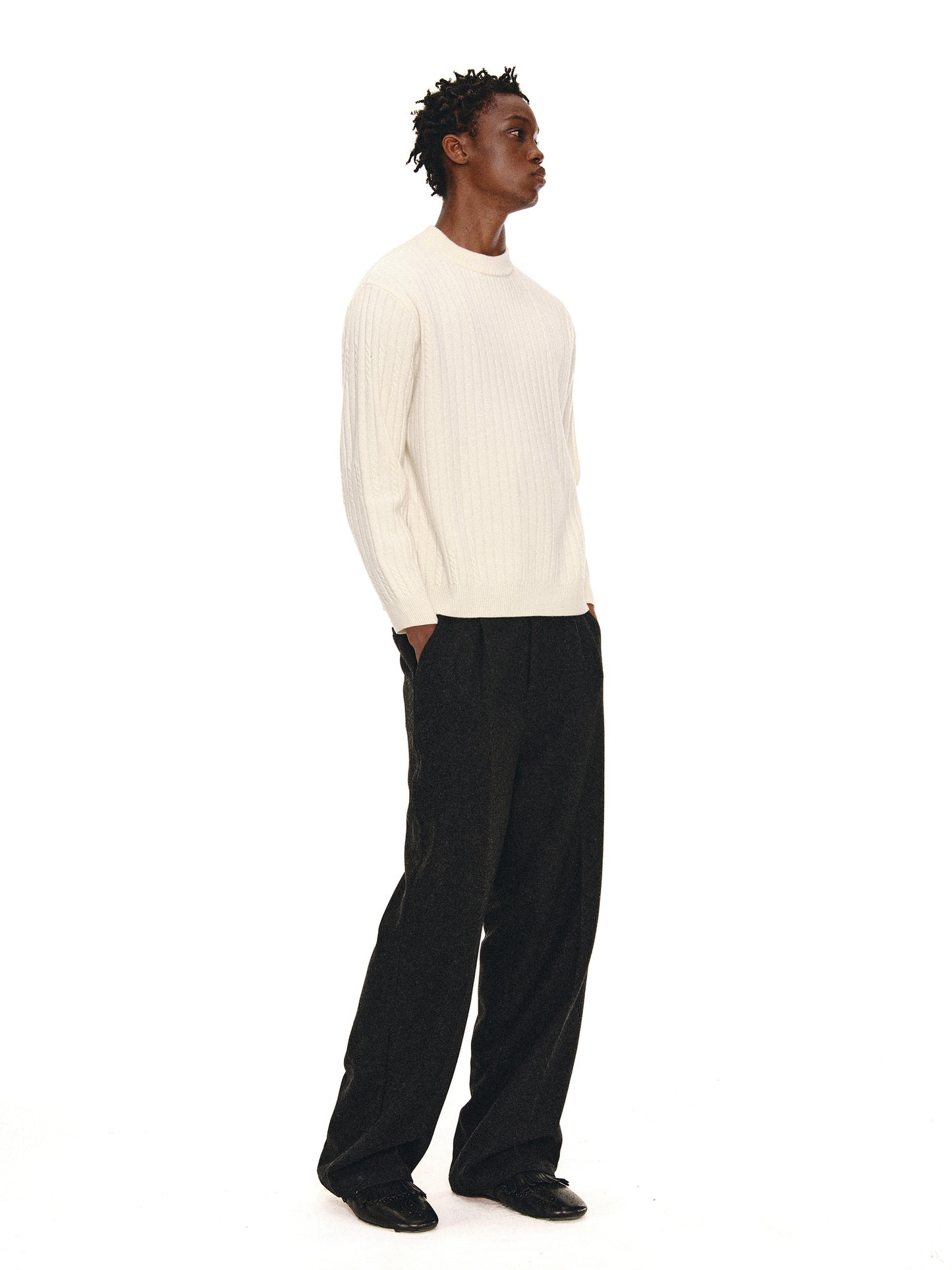 100% Wool Casual Pants