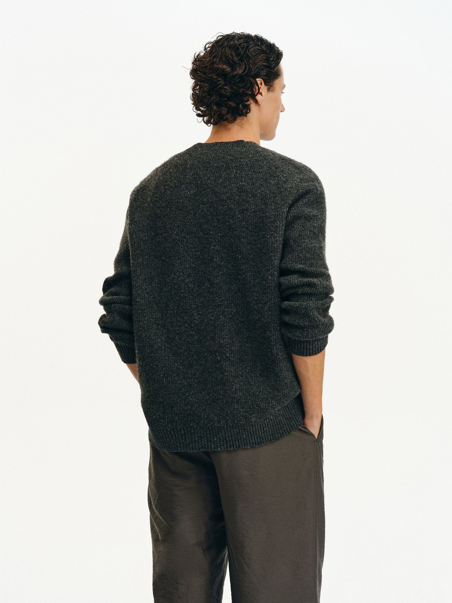 Sheep Wool V-Neck Cardigan