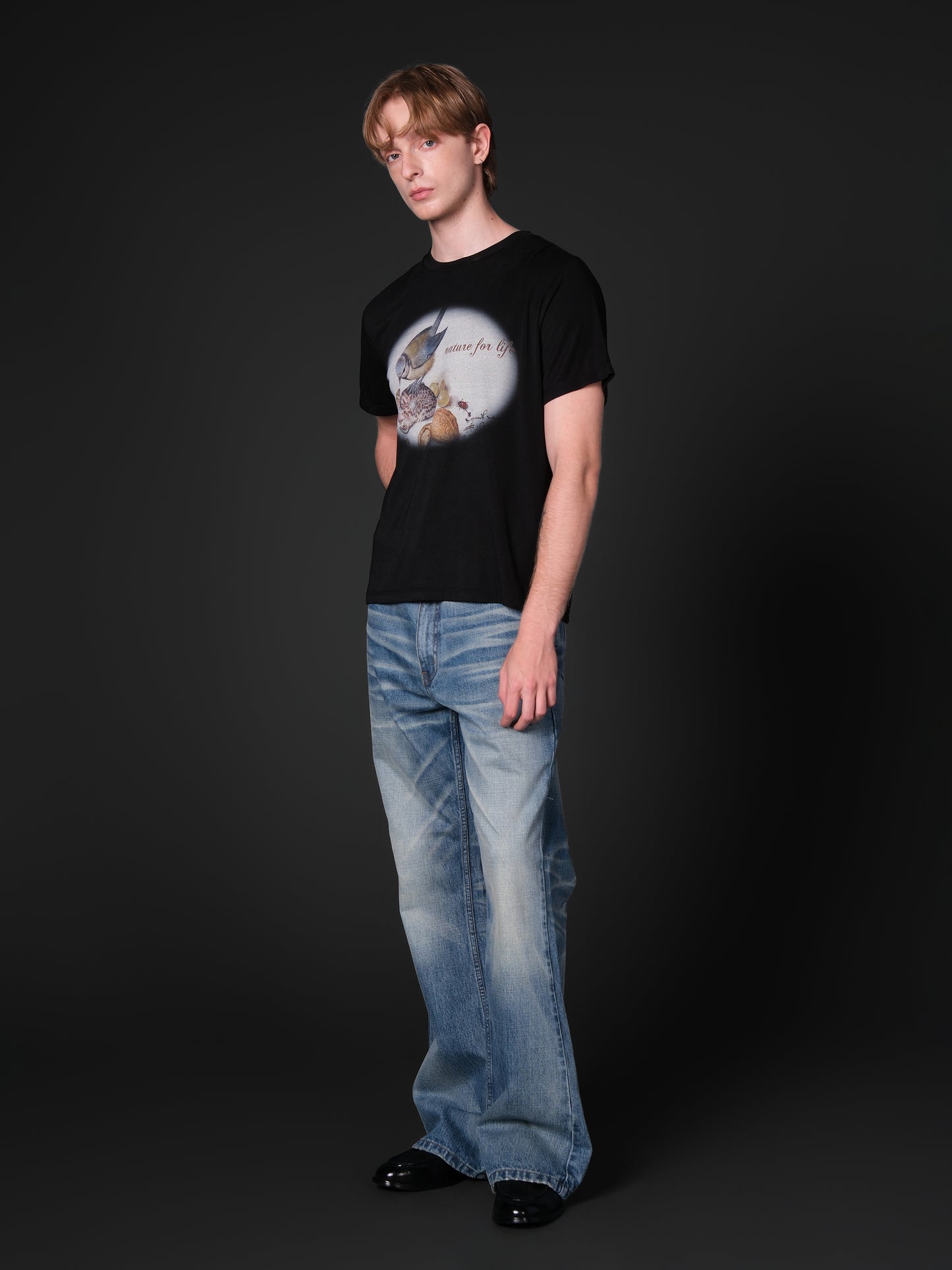 Colorful Bird Print T-shirt