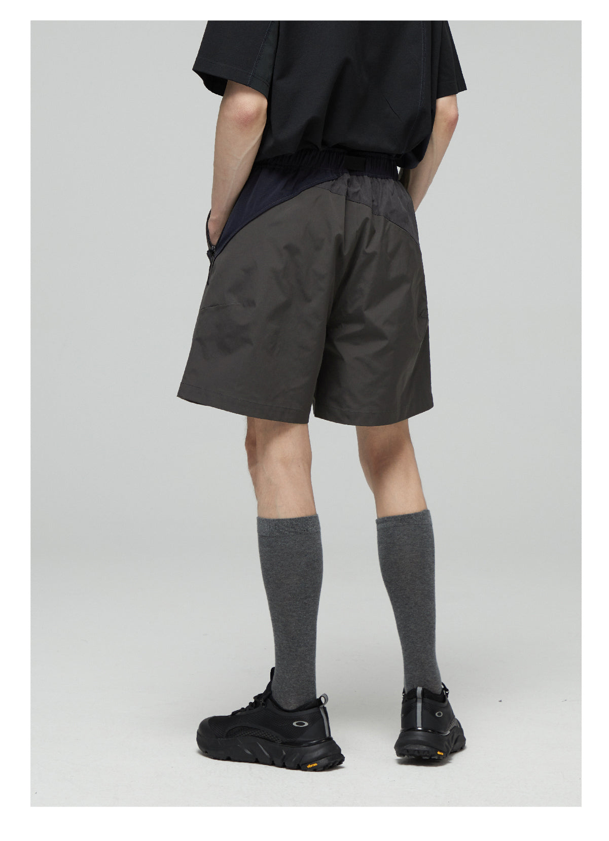 Multicolor Stitching Casual Shorts