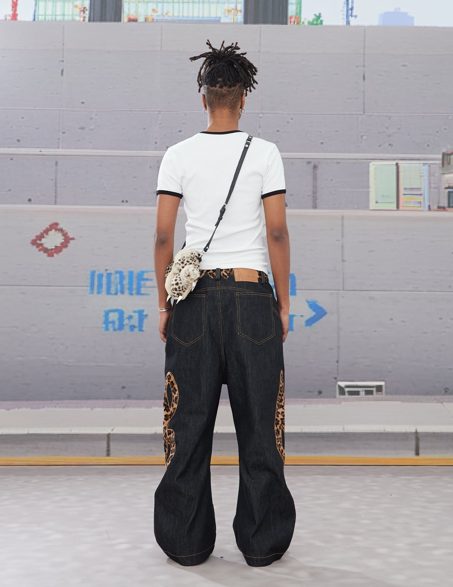 Letter Print Stretch T-Shirt