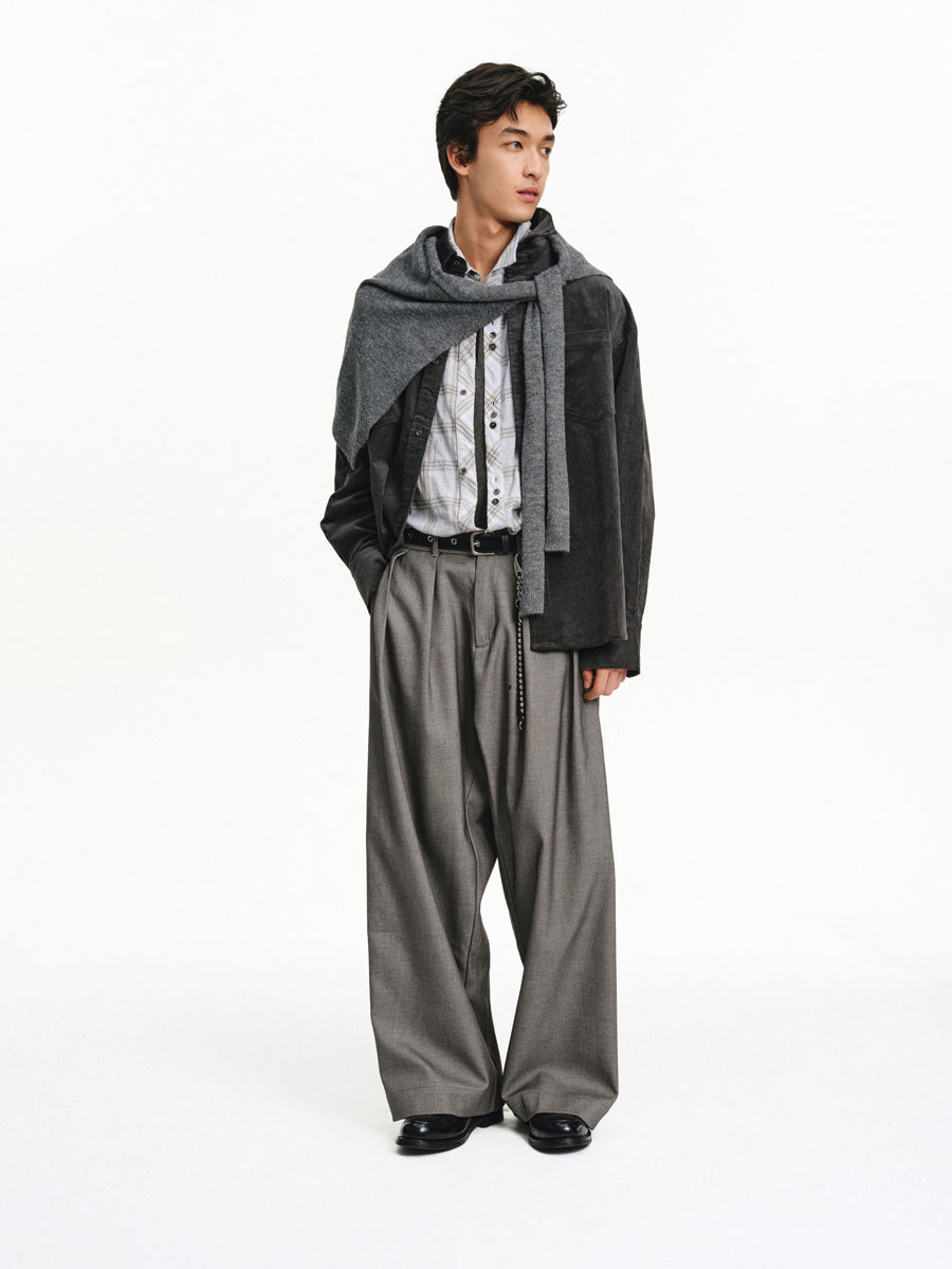 Wide-Leg Casual Pants