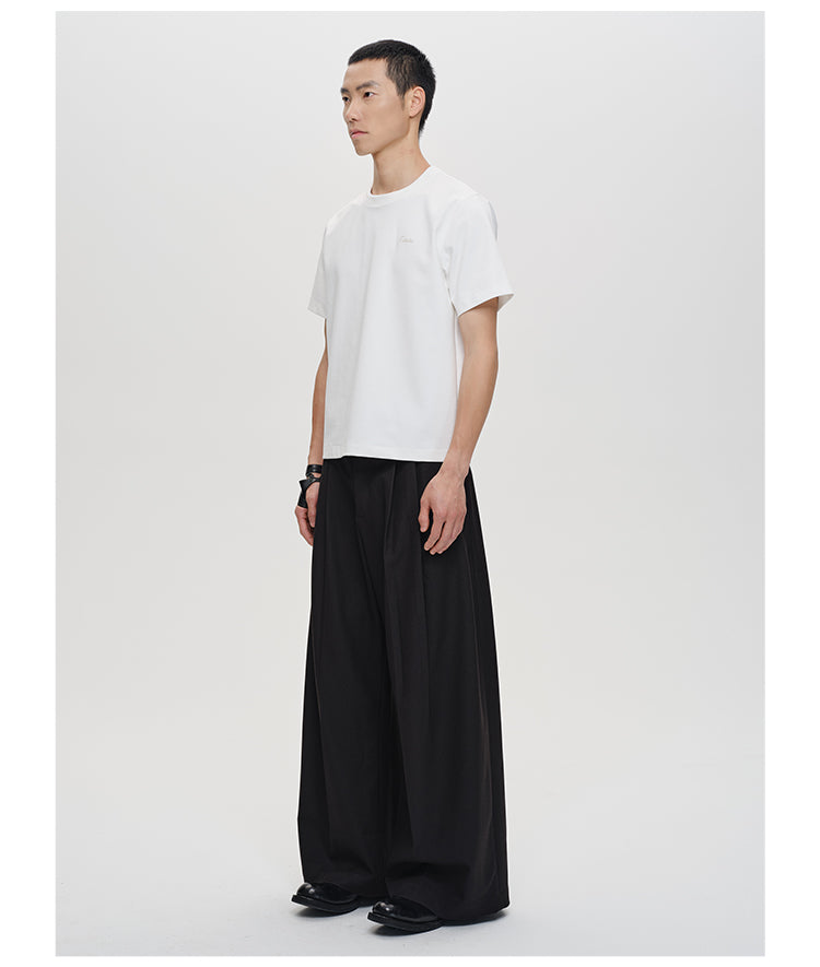 Pleated Wide Casual Pants