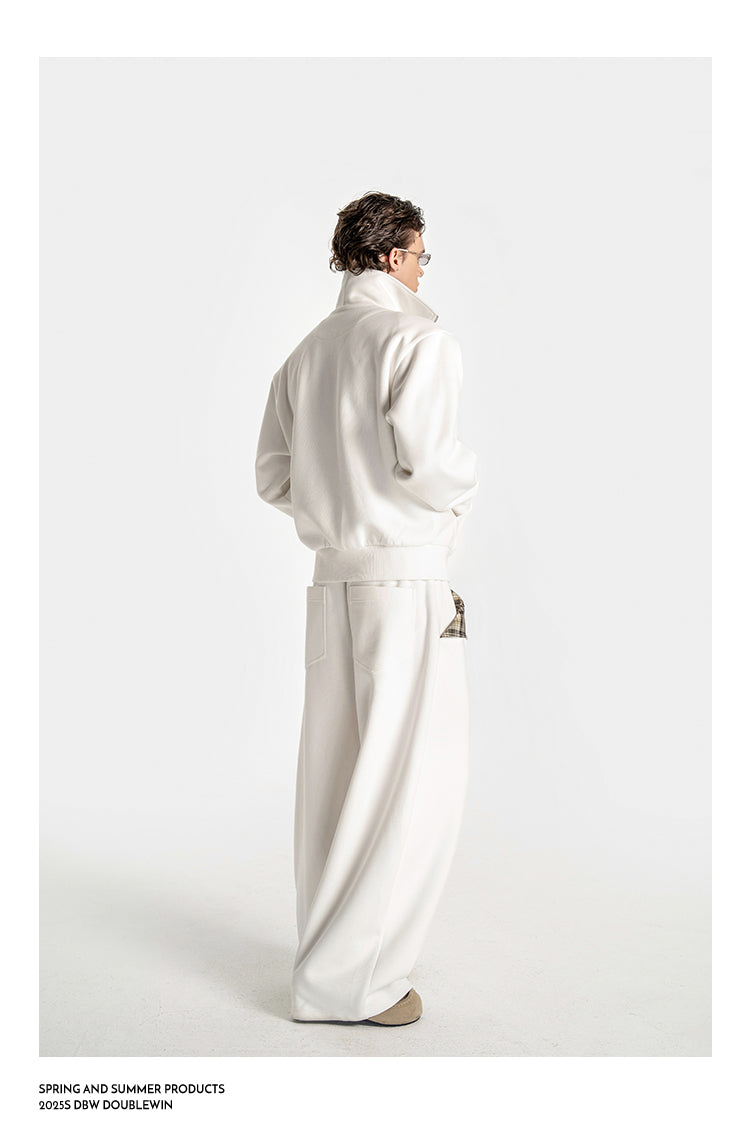 Turn-up Pocket Casual Pants