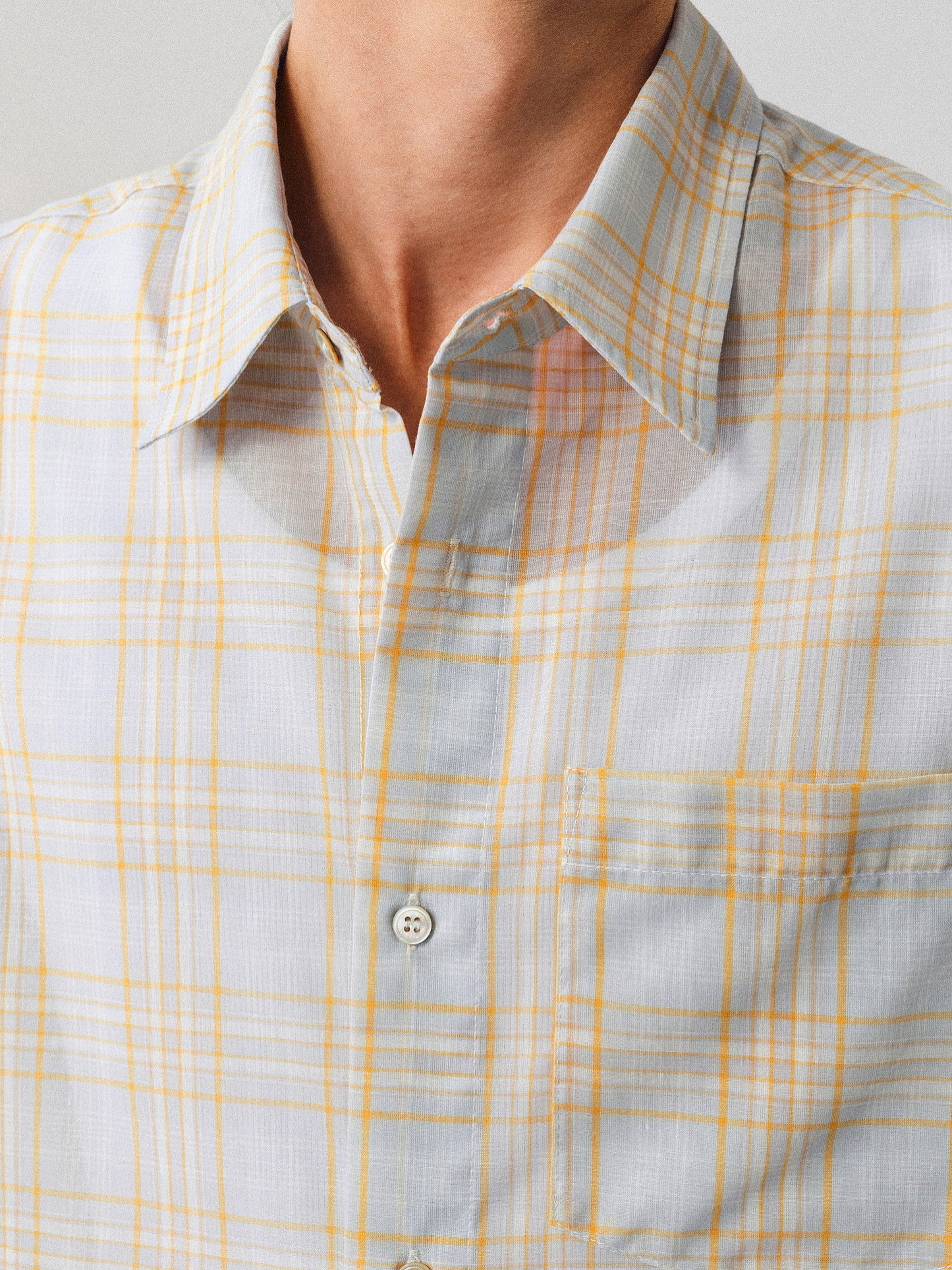 Imported Linen Check Shirt