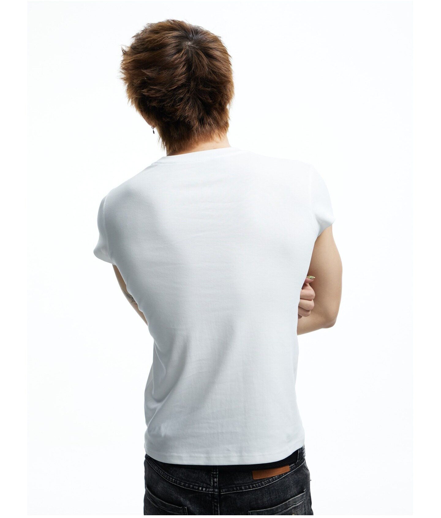 Skeleton Print Slim-Fit T-Shirt