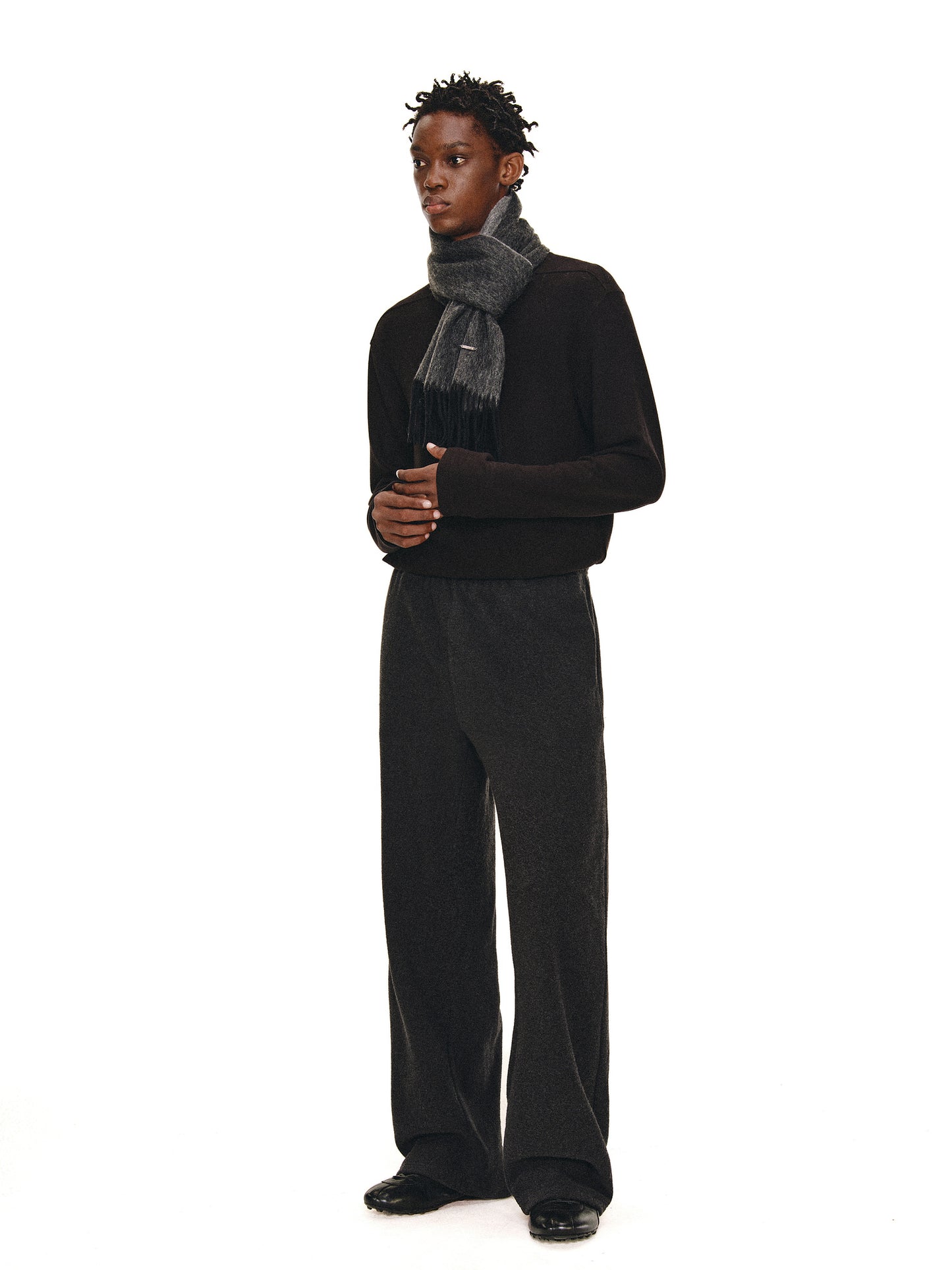 Merino Wool Knit Casual Pants