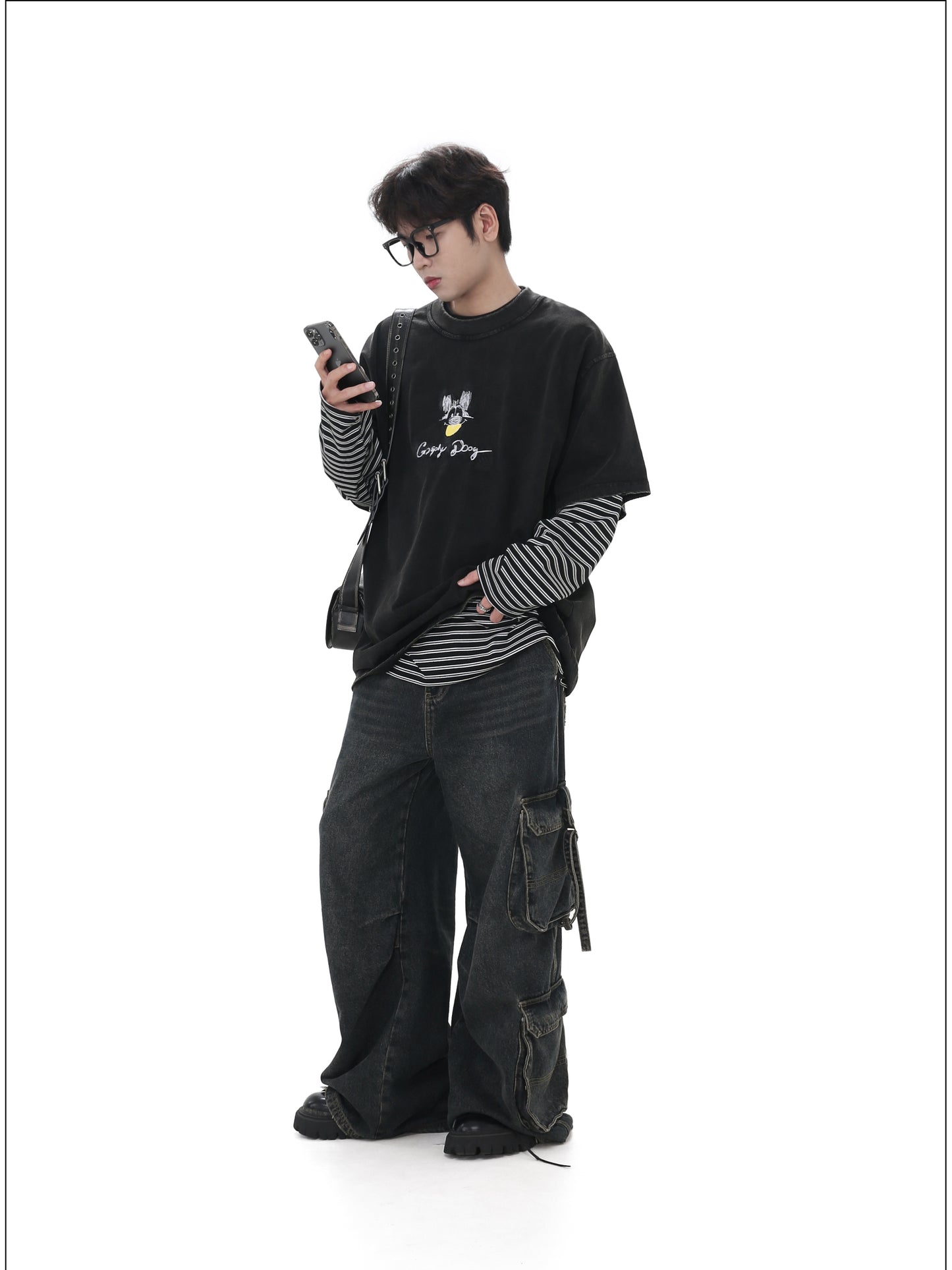 Color-Washed Workwear Jeans