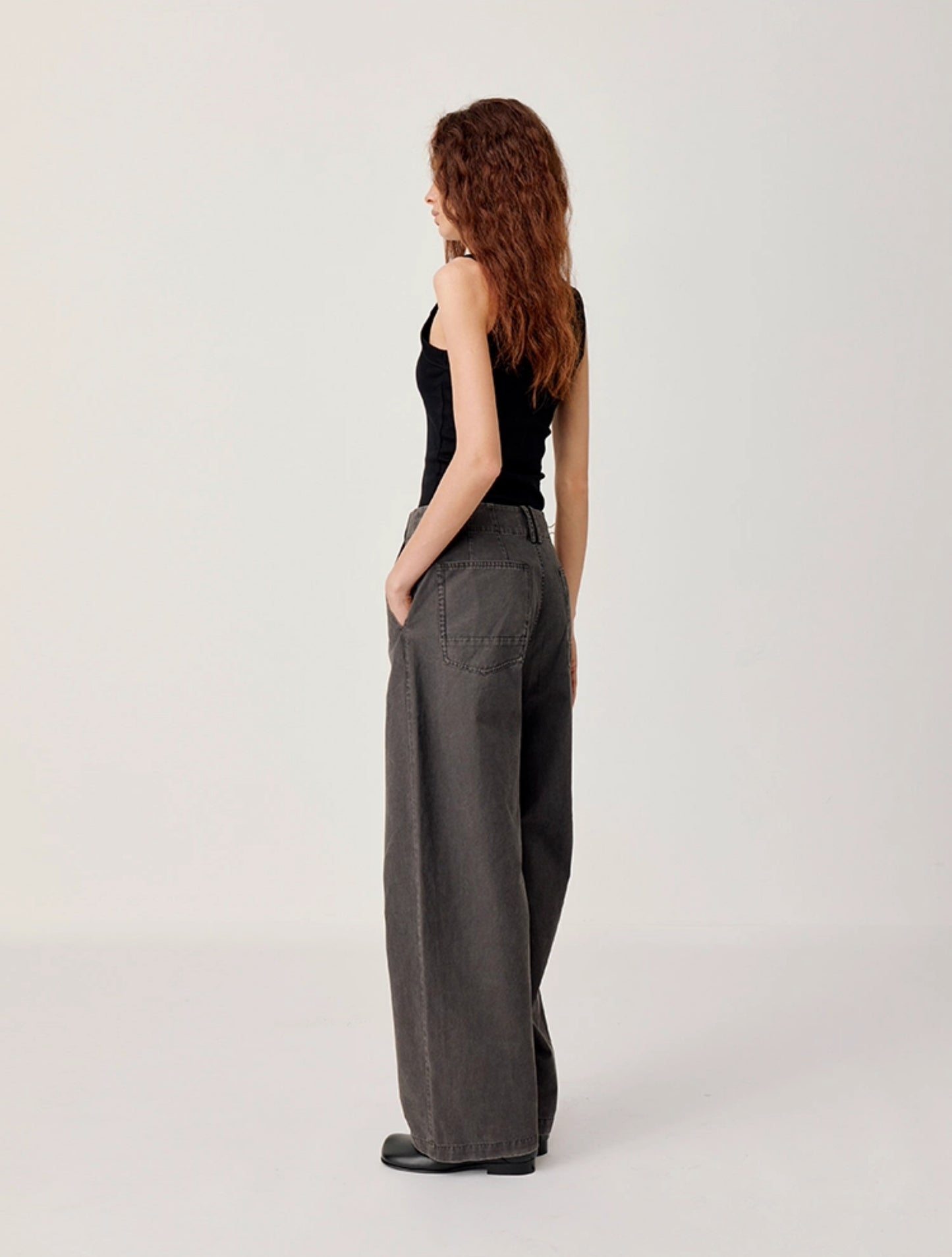 Wash Straight Casual Pants