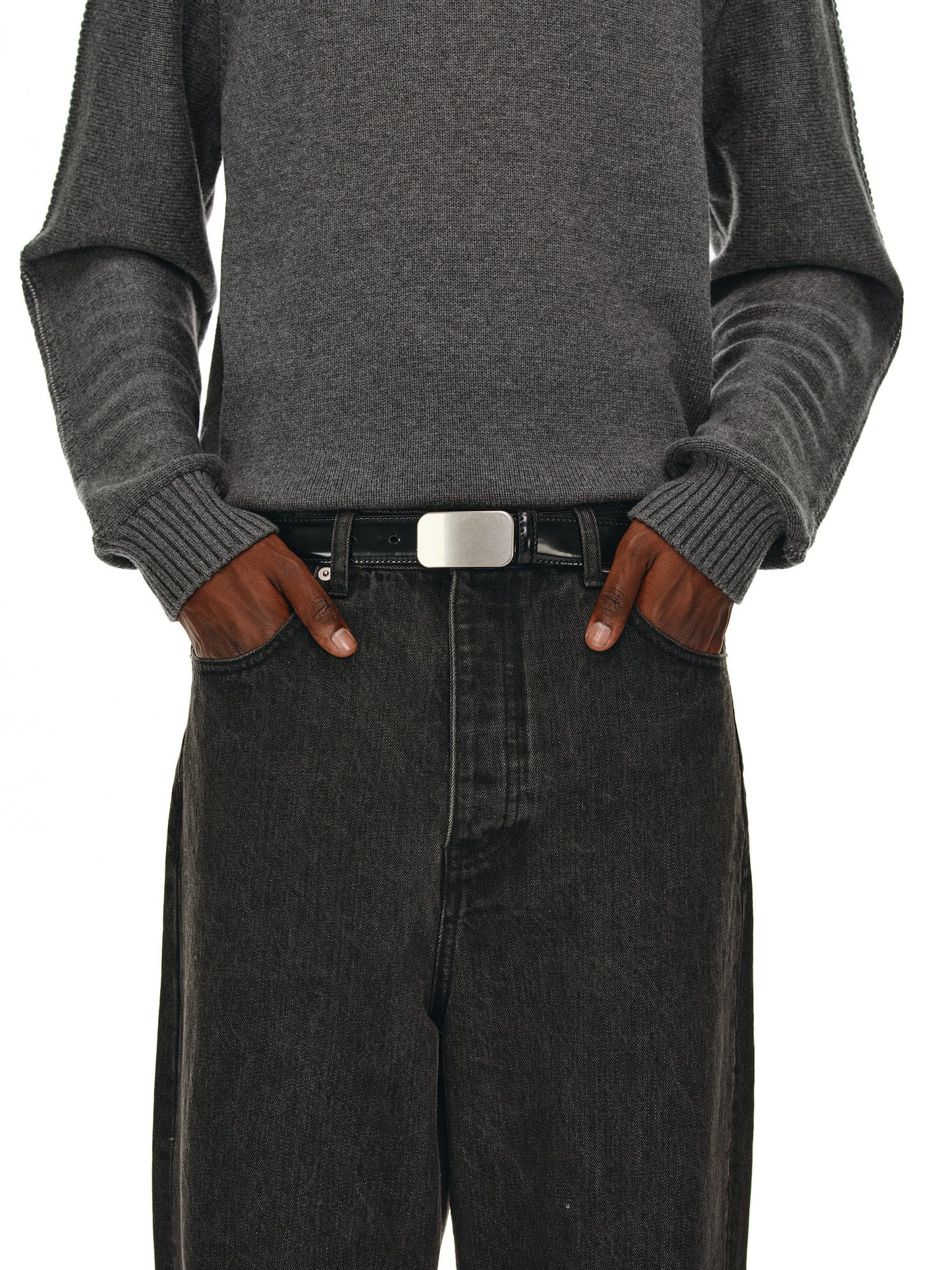 Glossy Genuine Leather Belt