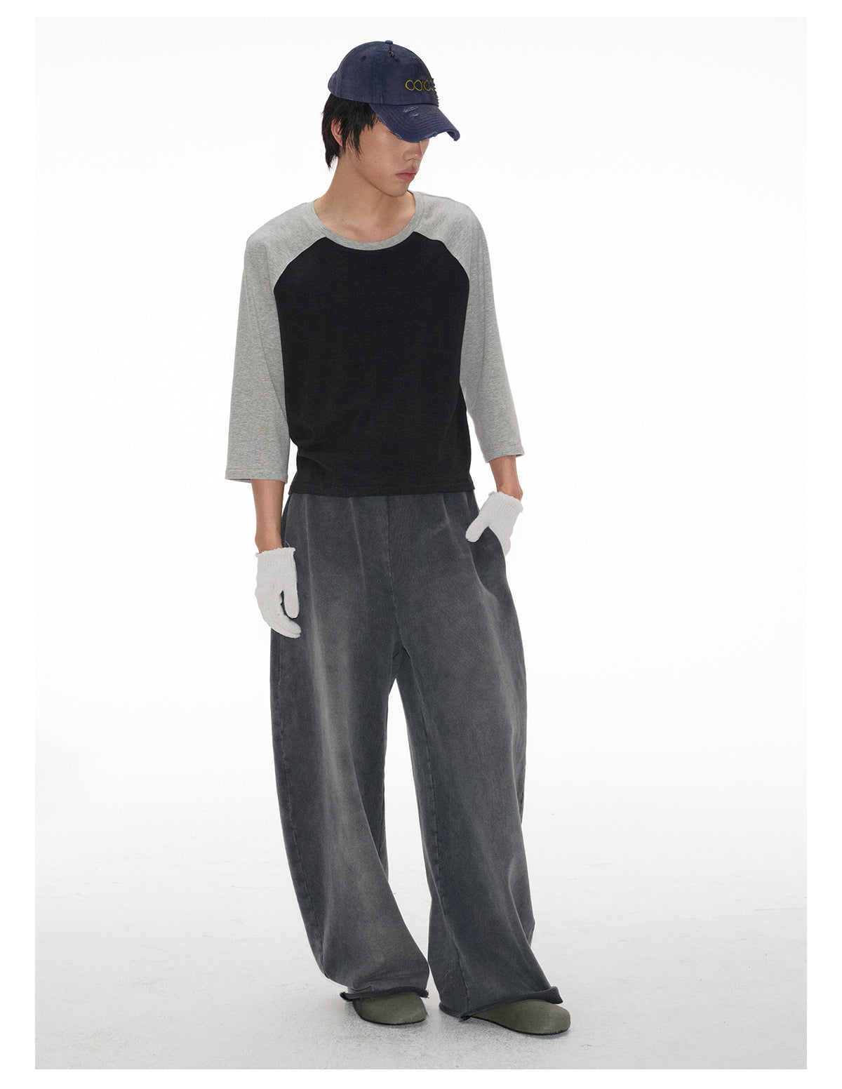 Contrast Color Raglan T-Shirt