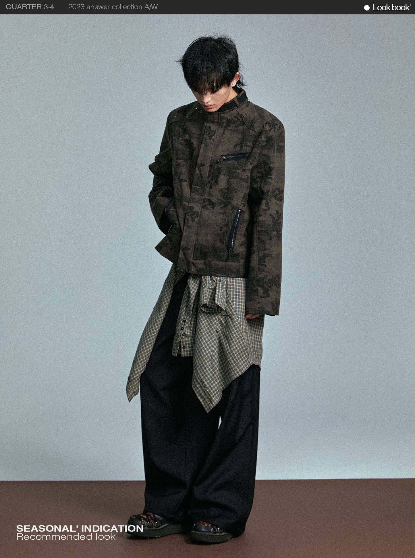 Stand collar splicing short jacket