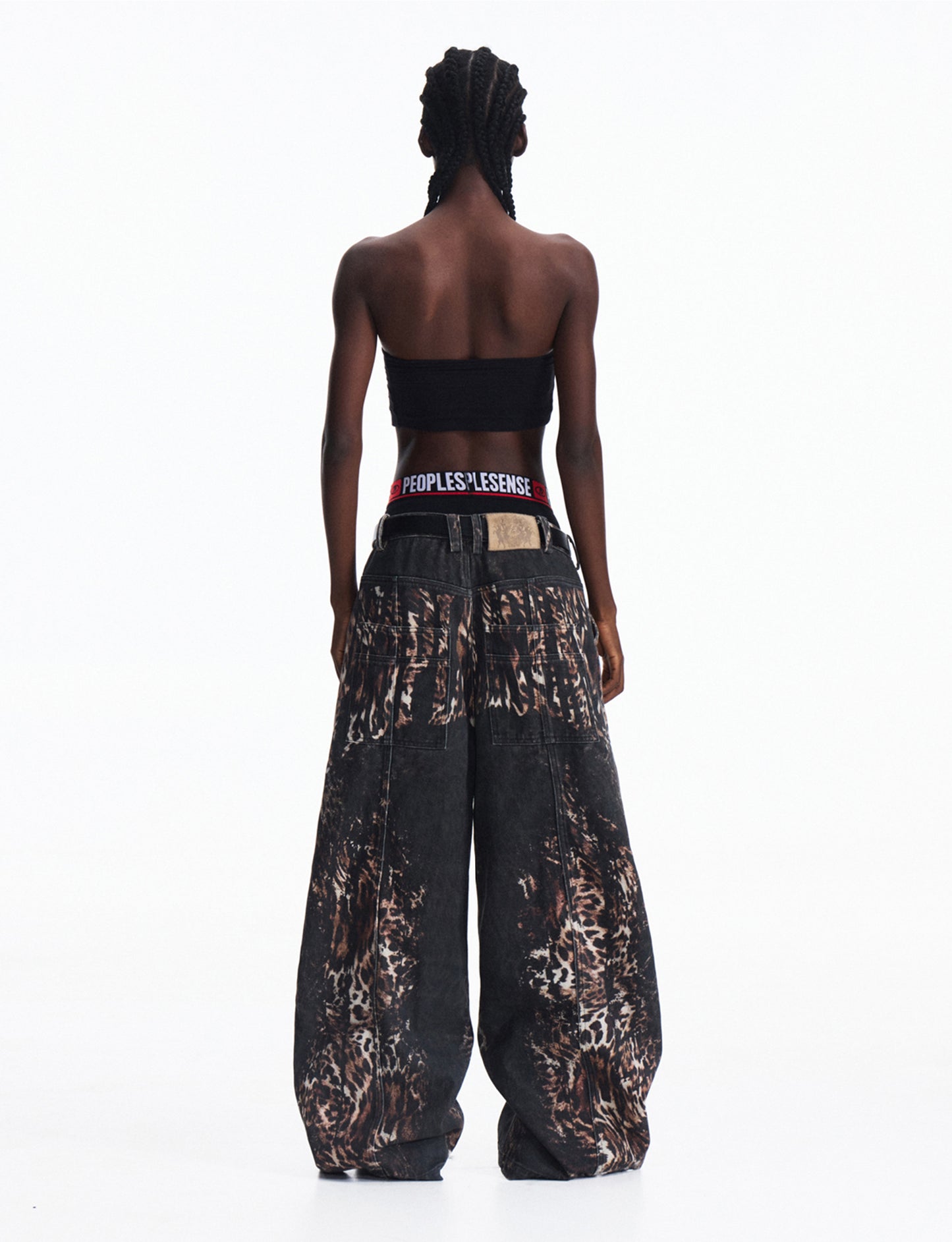 Digital Full-Print Jeans