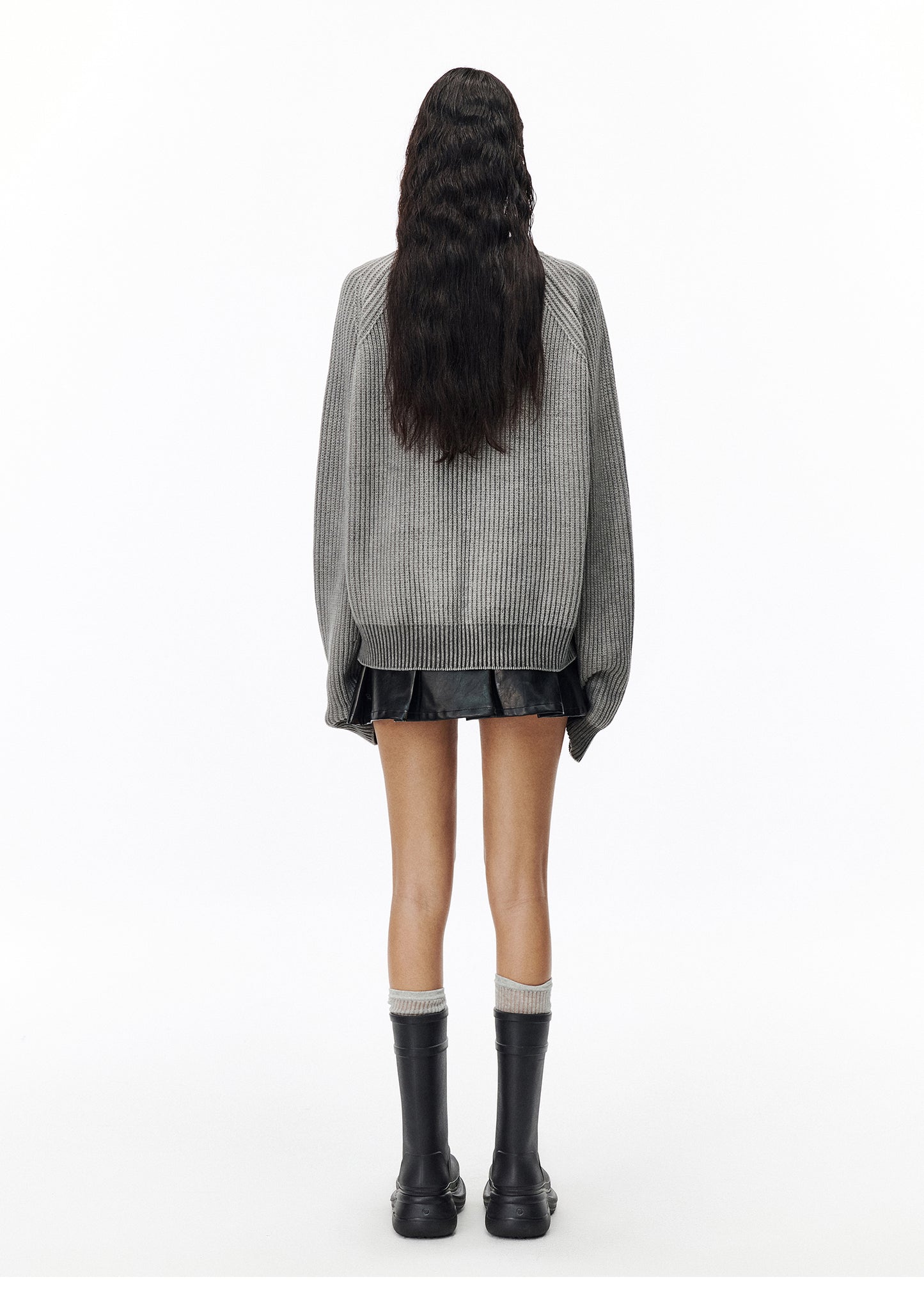 Letter Pit Stripe Sweater