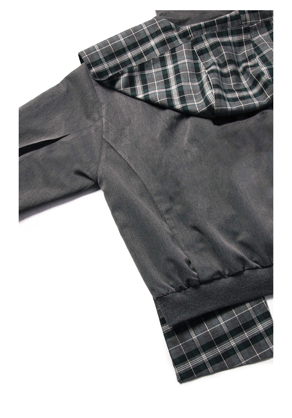 Detachable checkered jacket