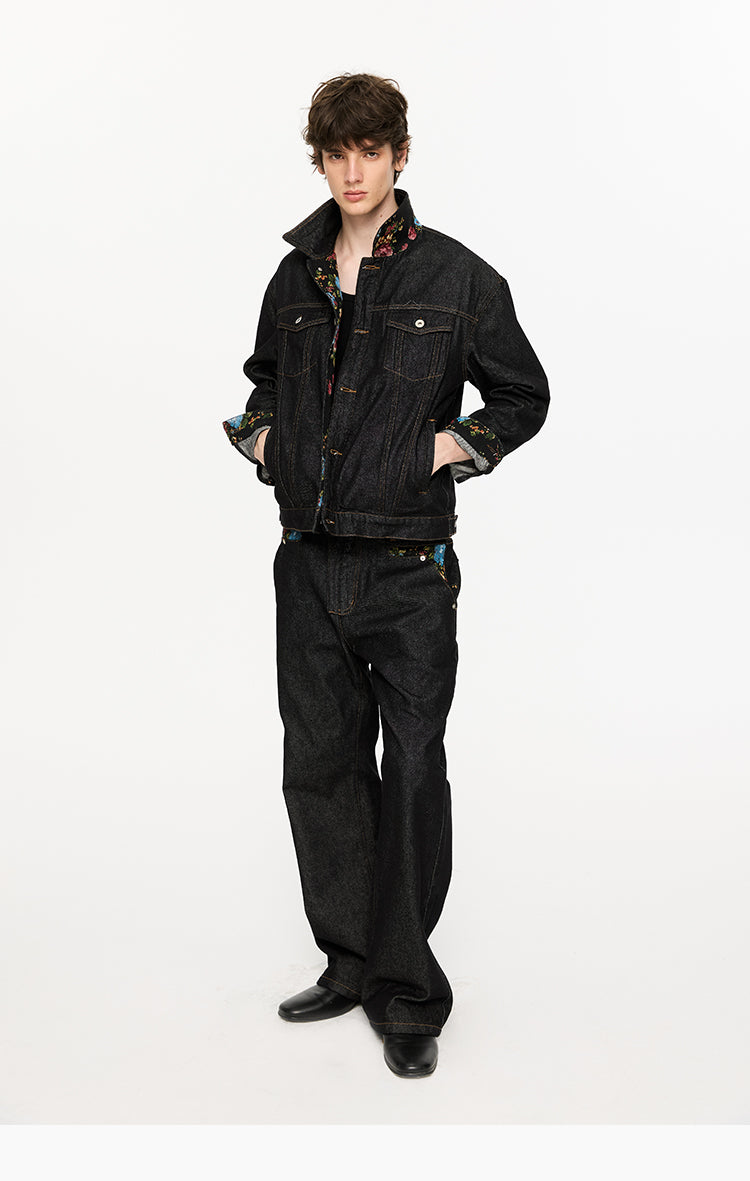 Stitch-Wash Flared Jeans