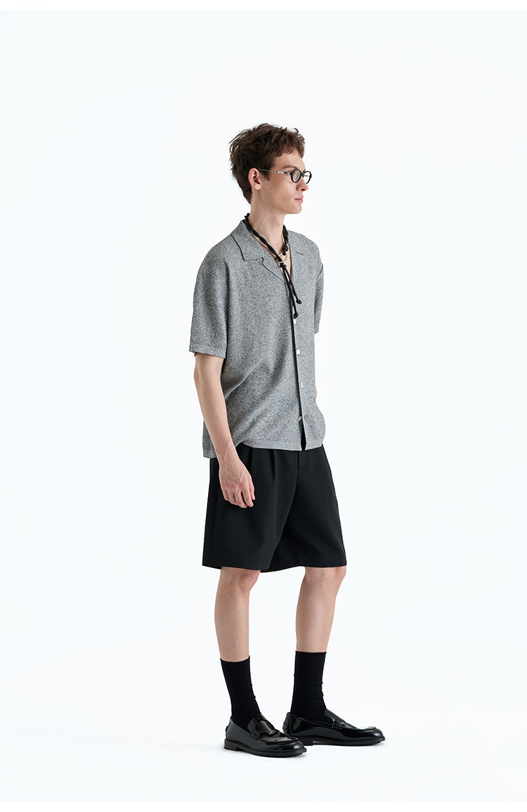 Lightweight dry lapel knit cardigan