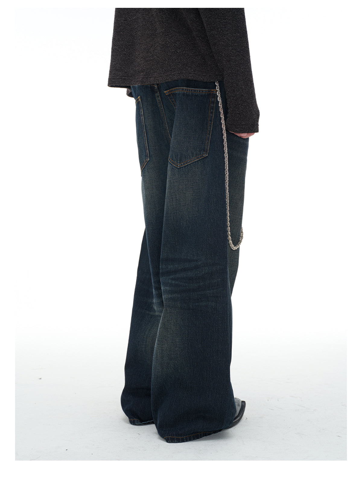 Dark blue vintage jeans