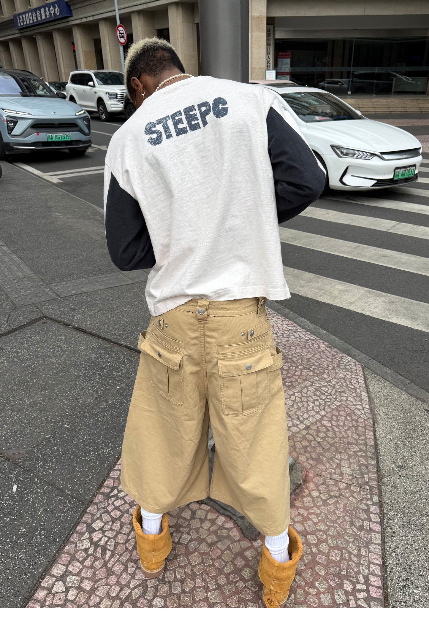 Wide Patchwork T-Shirt