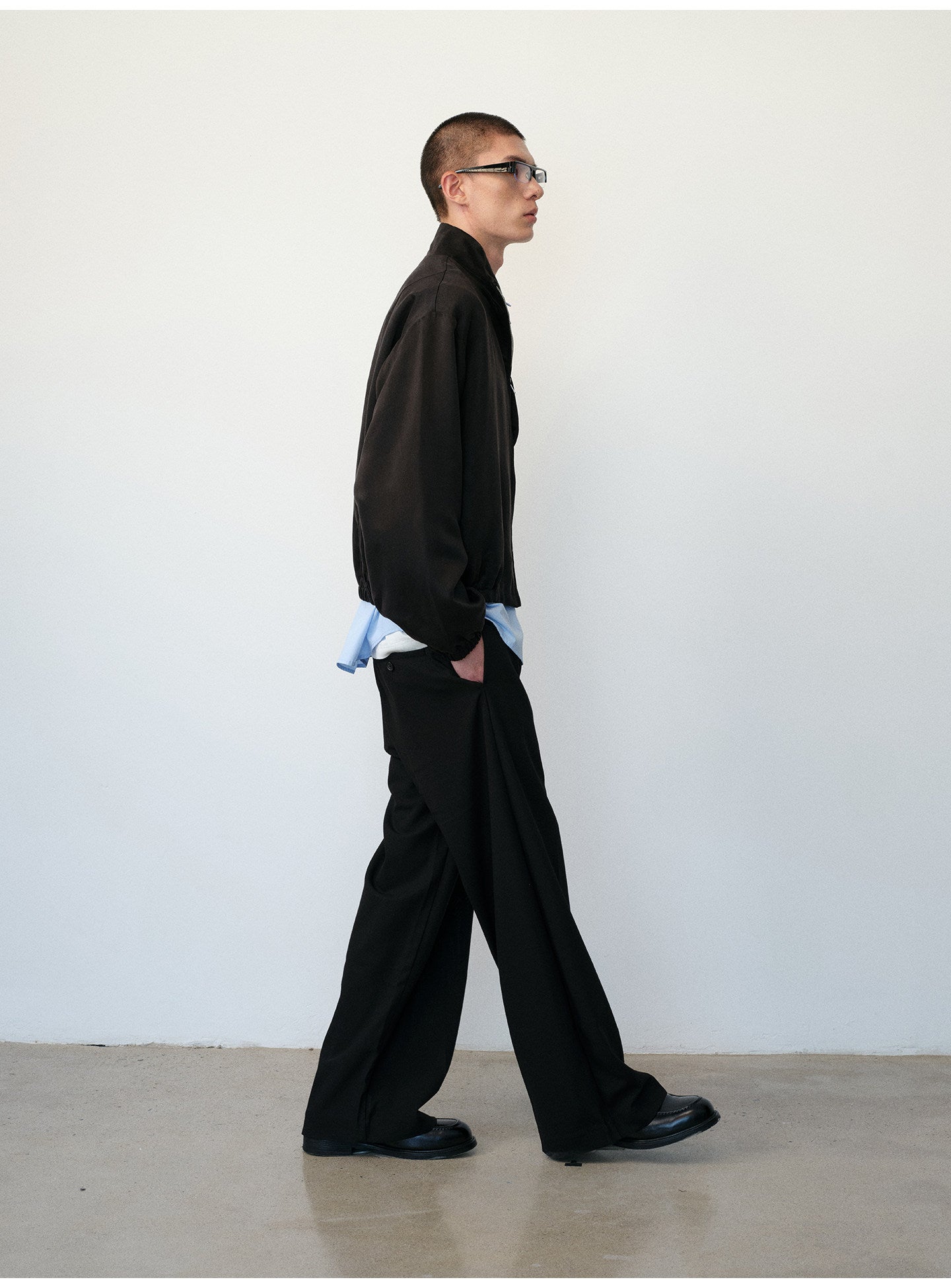 Haute Couture Stand-Collar Jacket