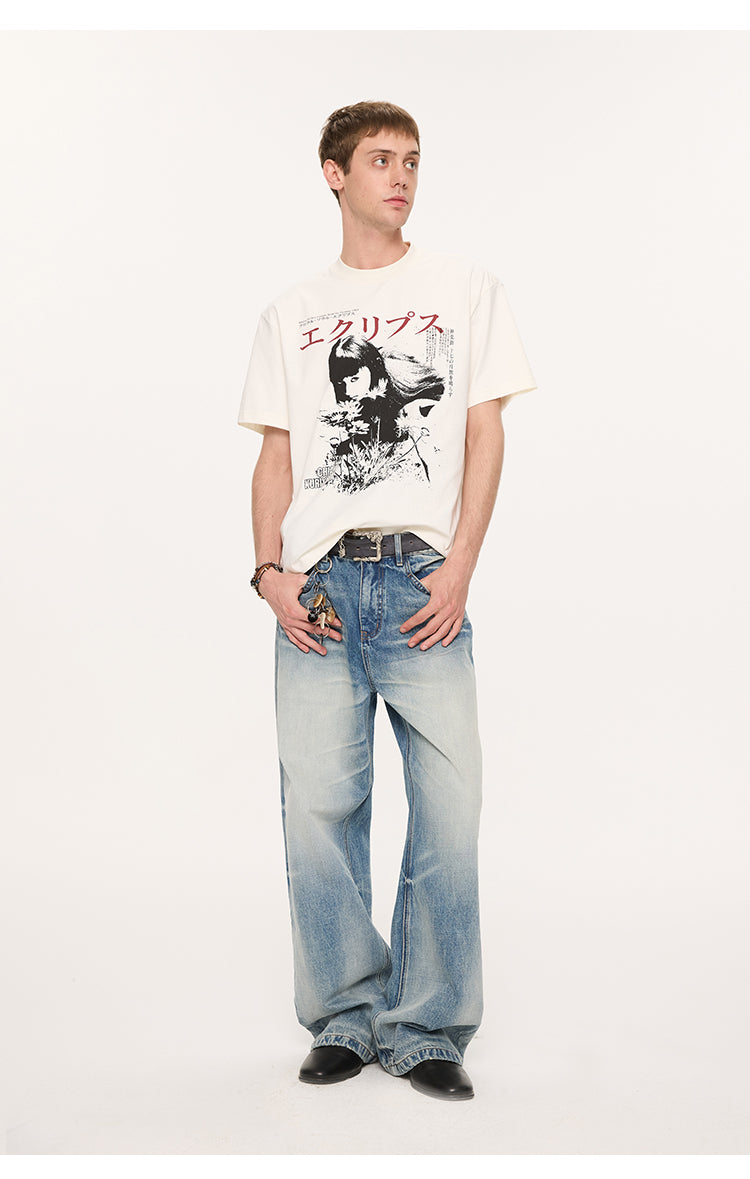 Whisker Straight Jeans
