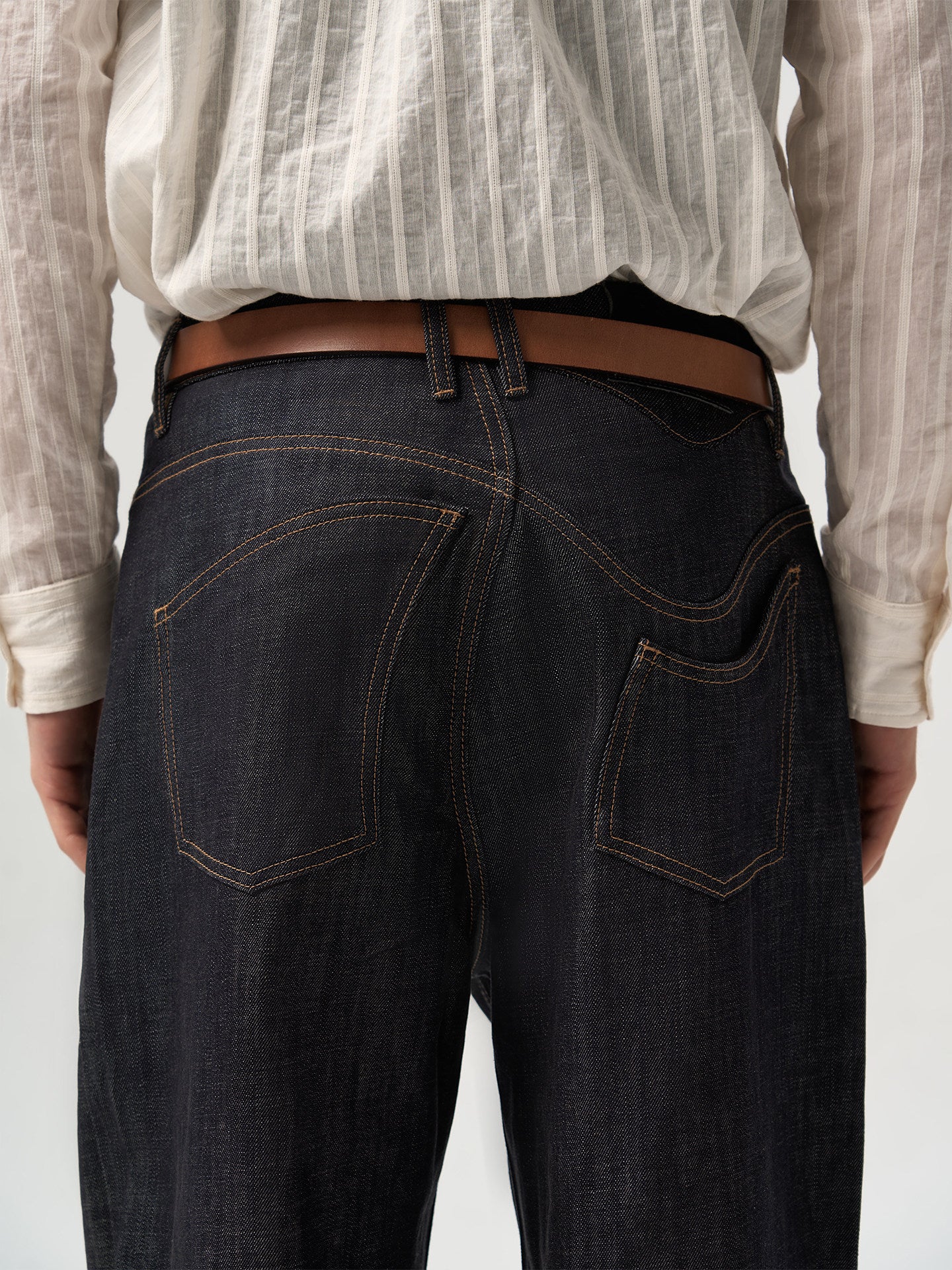 Twist Pocket Denim Pants