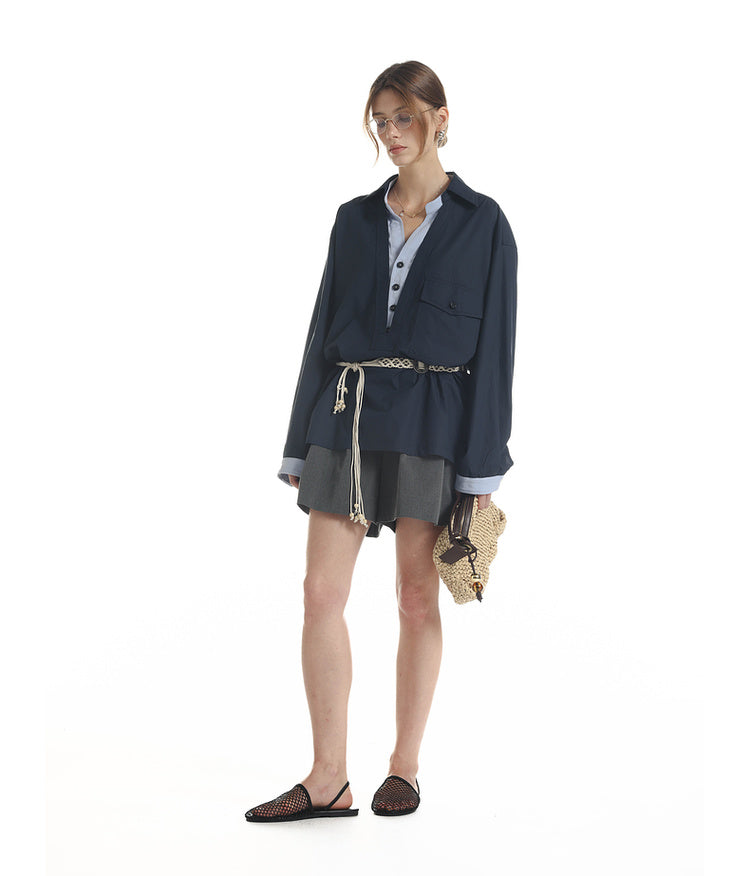 Fake Two-Piece Shirt