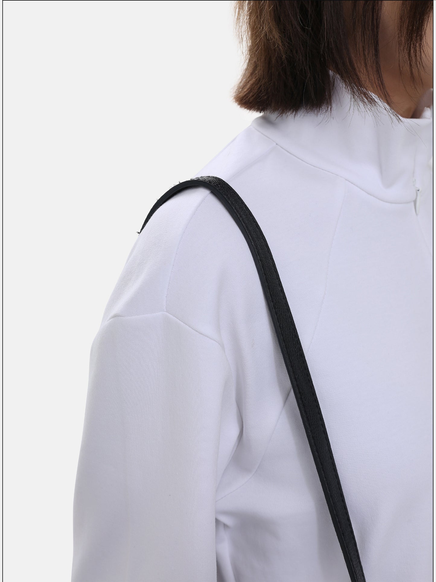 Stand-up Collar Zipper Shirt