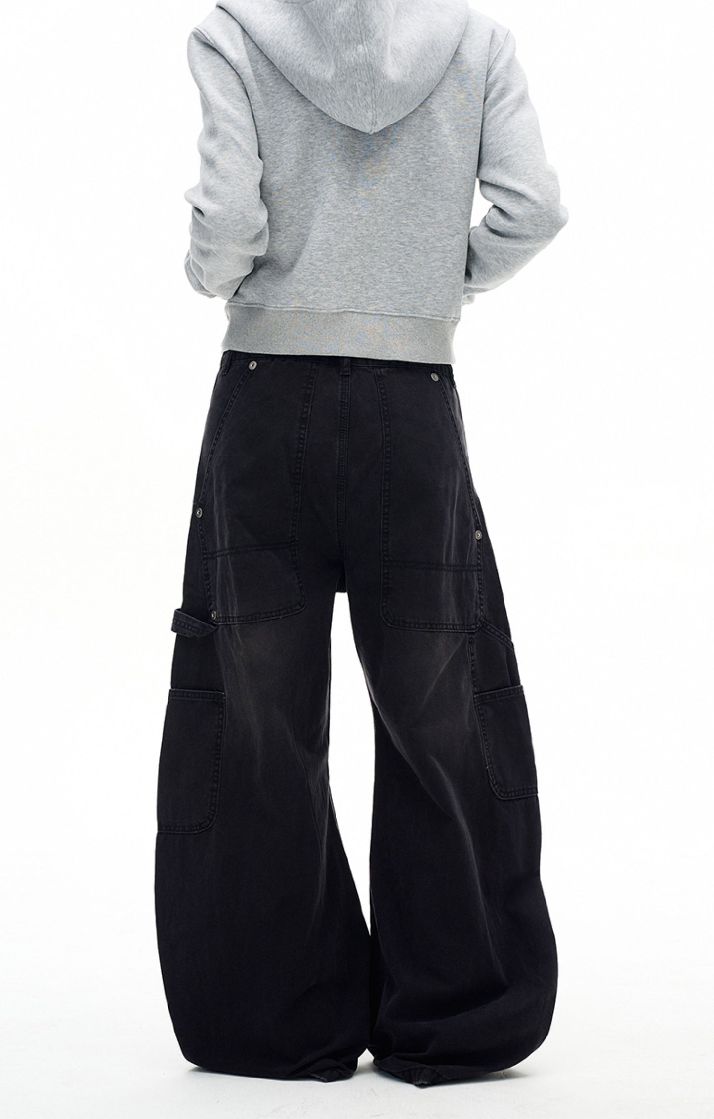Loose Silhouette Distressed Casual Pants