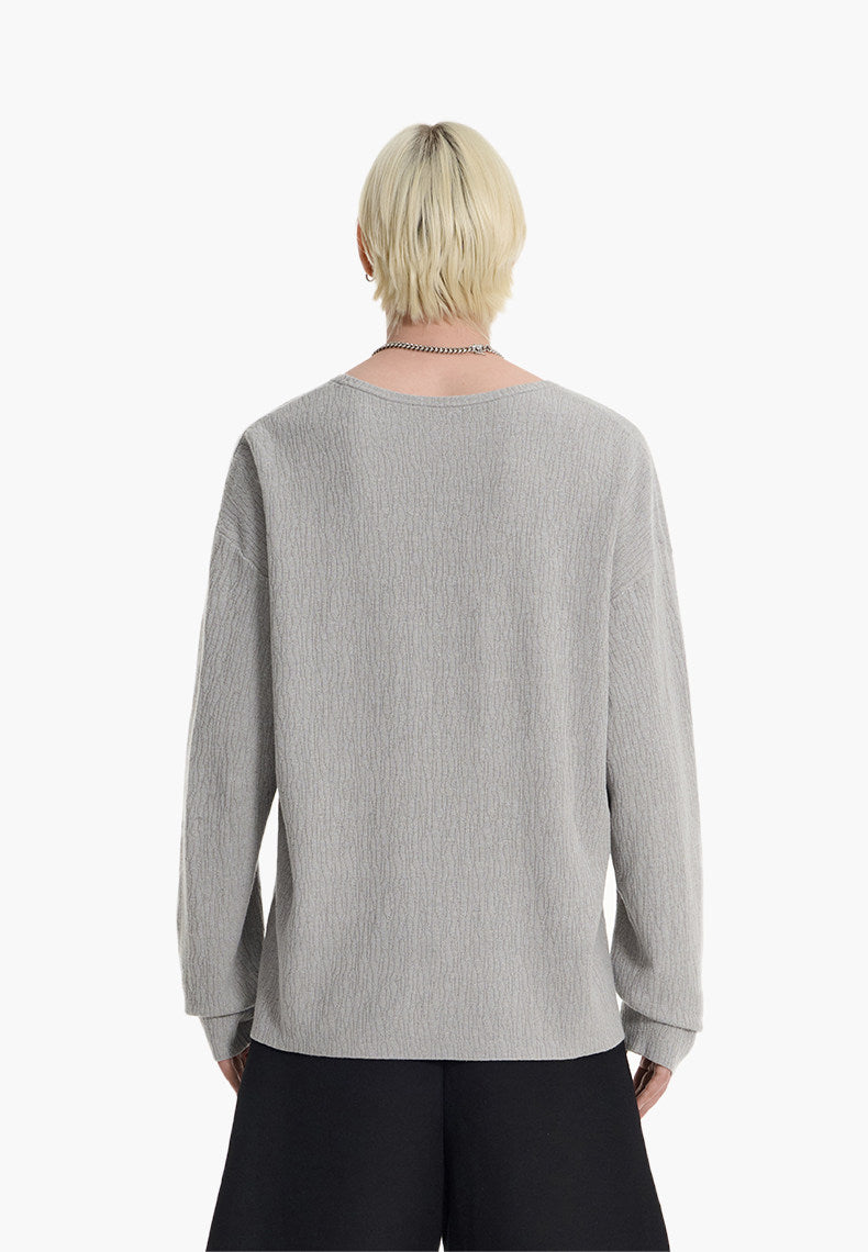 Round-Neck Lightweight Sweater