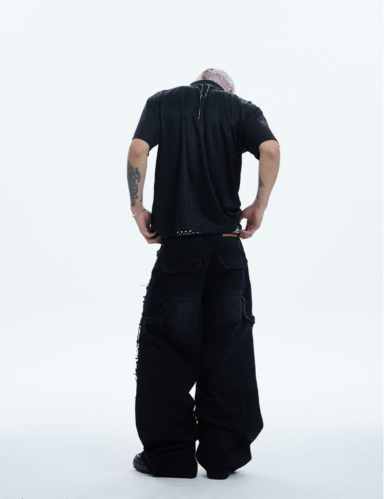 Original design heavy wash casual pants