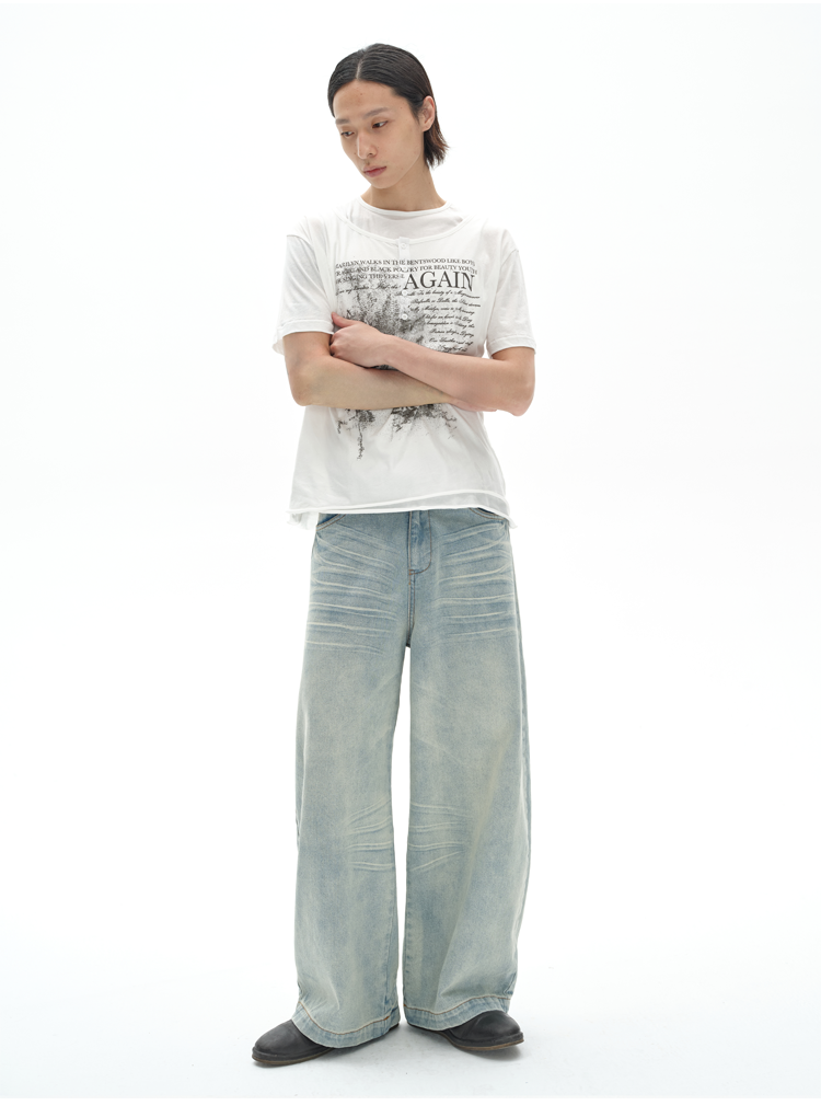 Fake Two-Piece T-Shirt