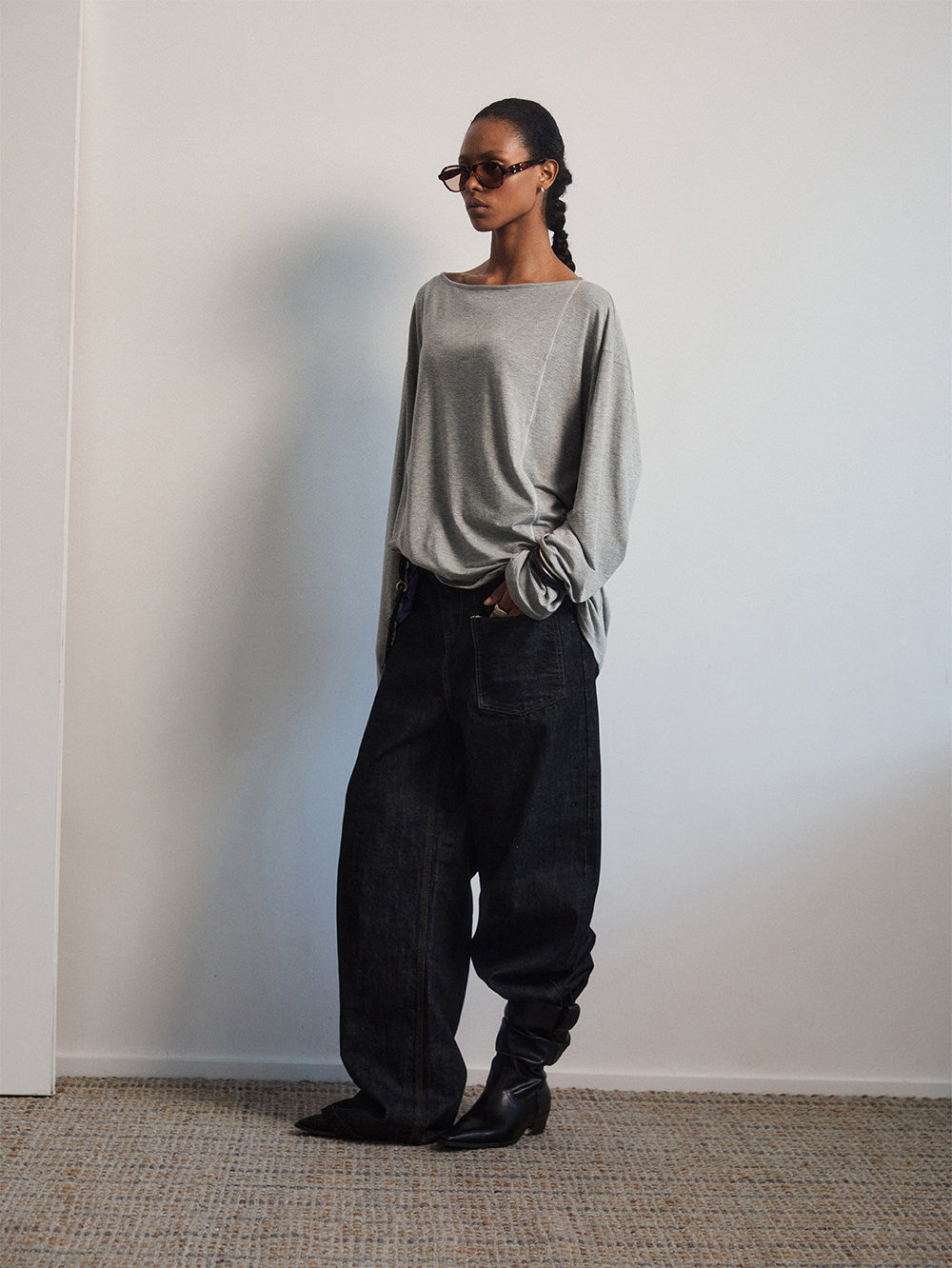 Relaxed Off-Shoulder T-Shirt