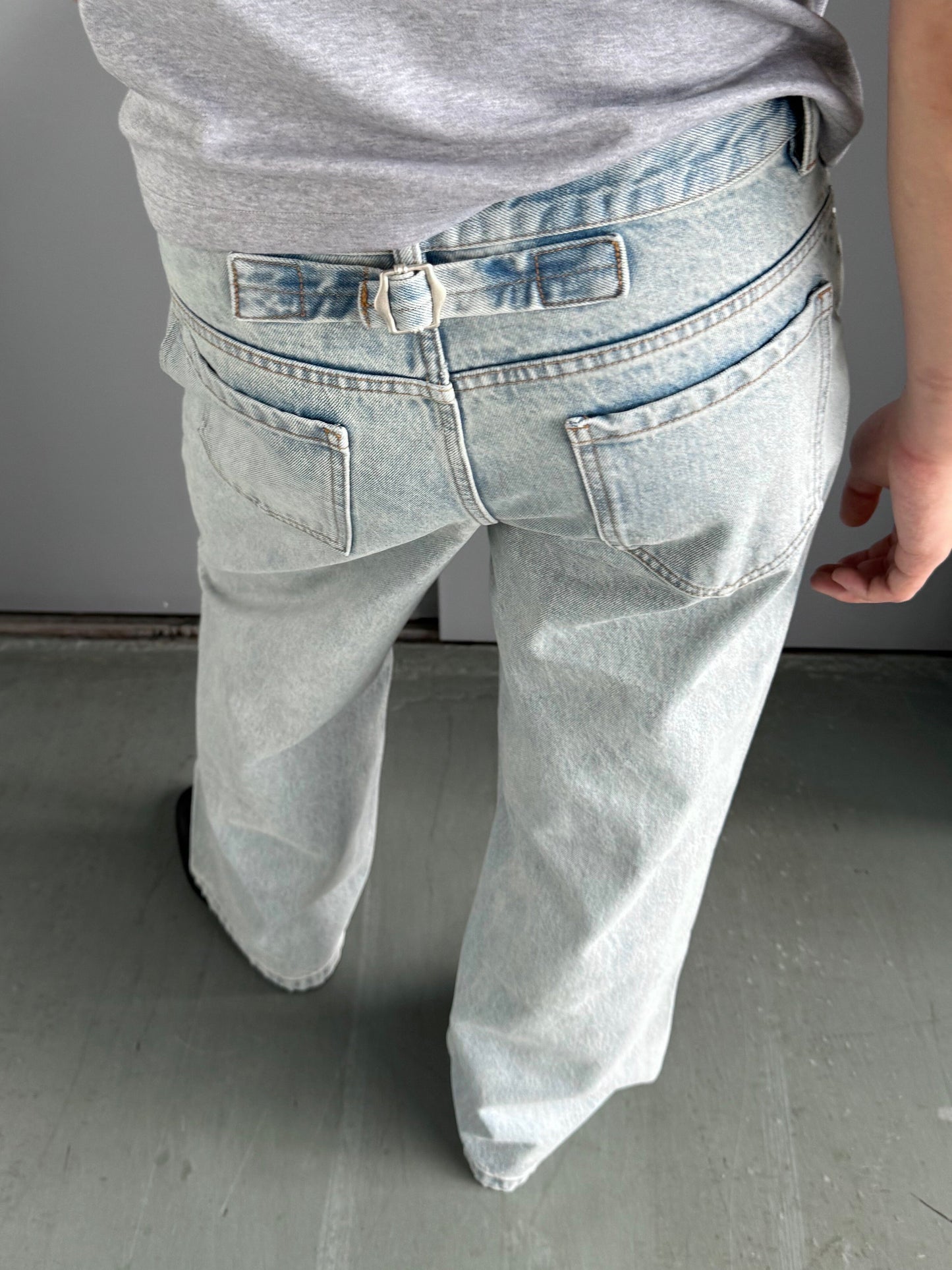 Denim Pants with Paris Buttons